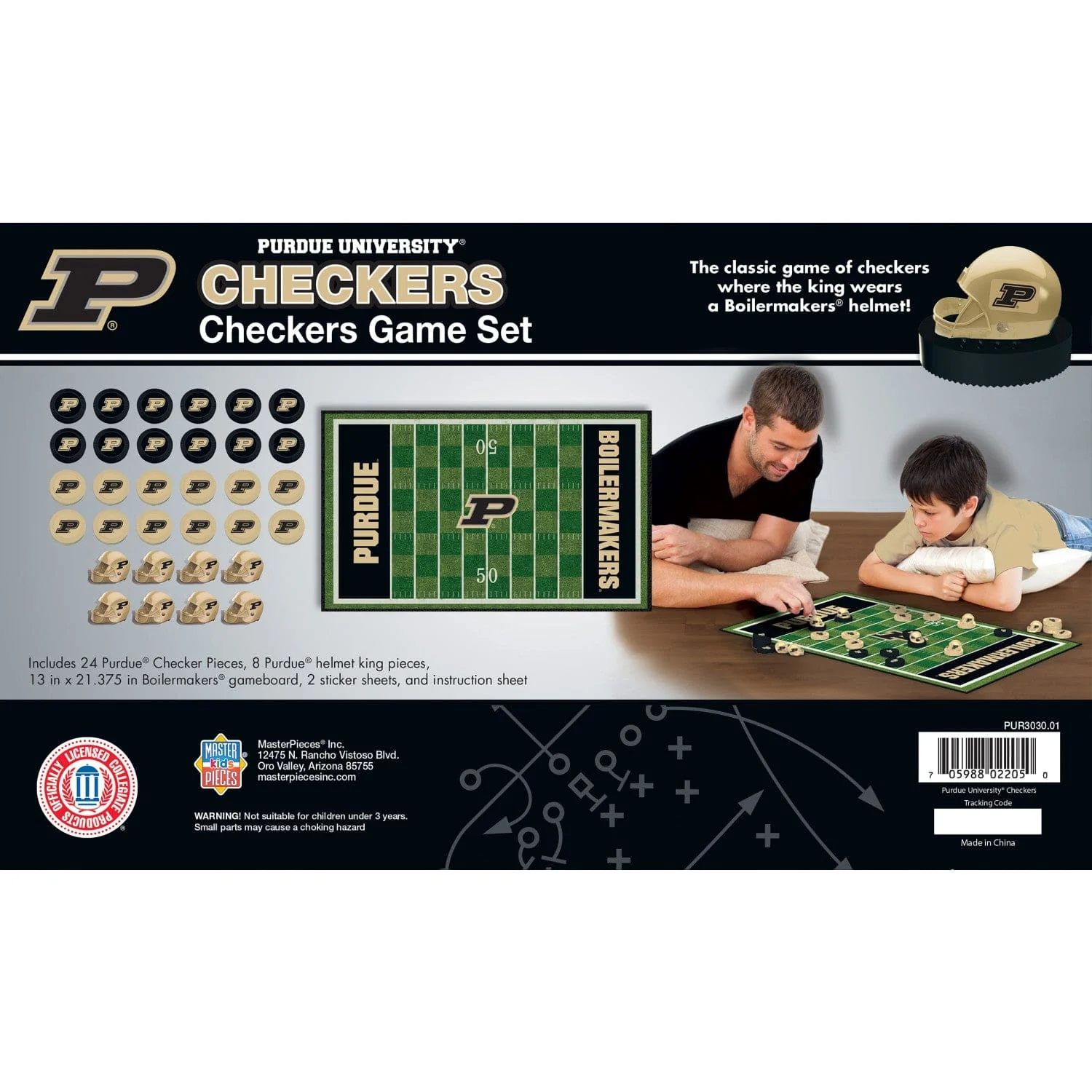 Purdue Boilermakers Checkers Board Game - Image 3