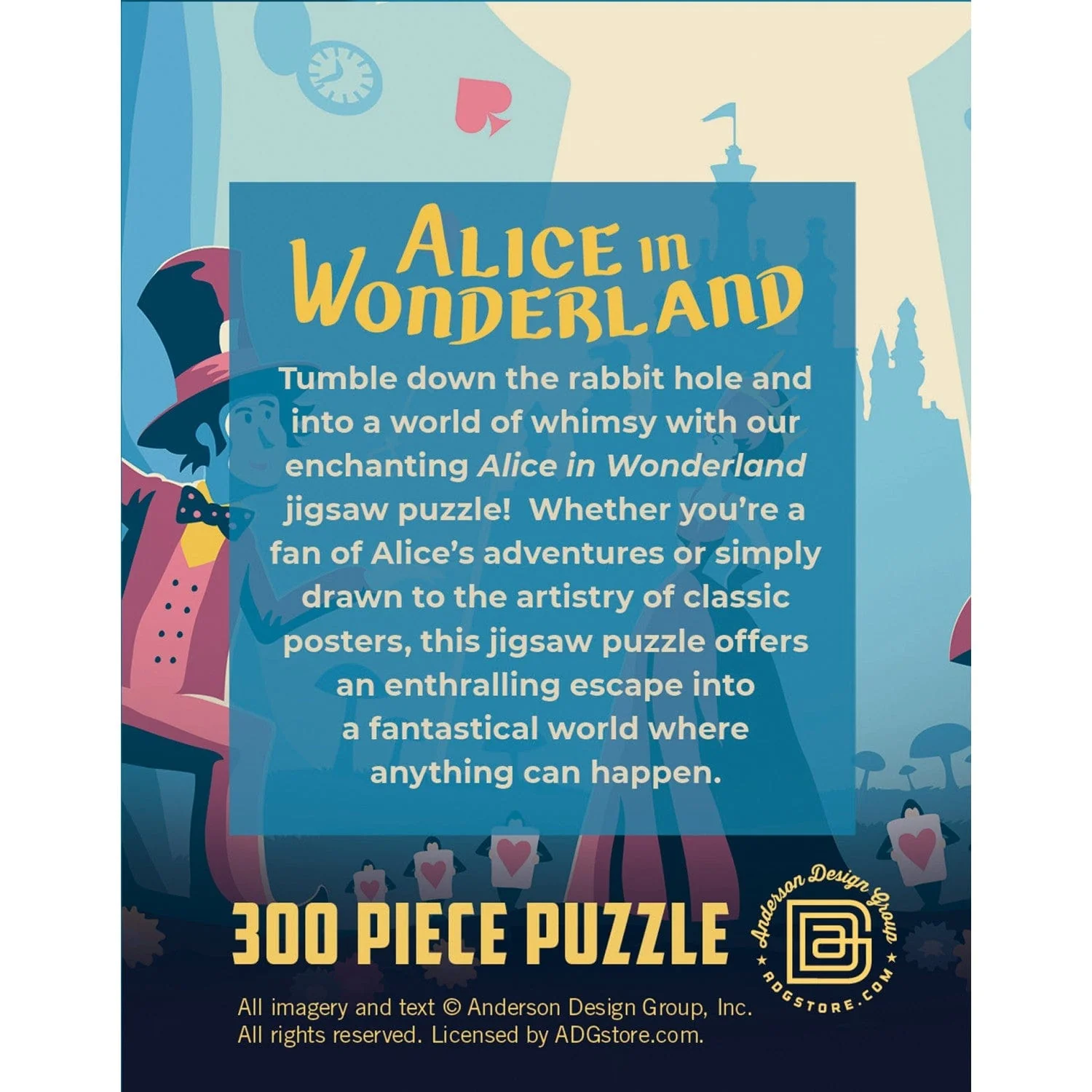 Alice in Wonderland 300 Piece Jigsaw Puzzle - Image 3