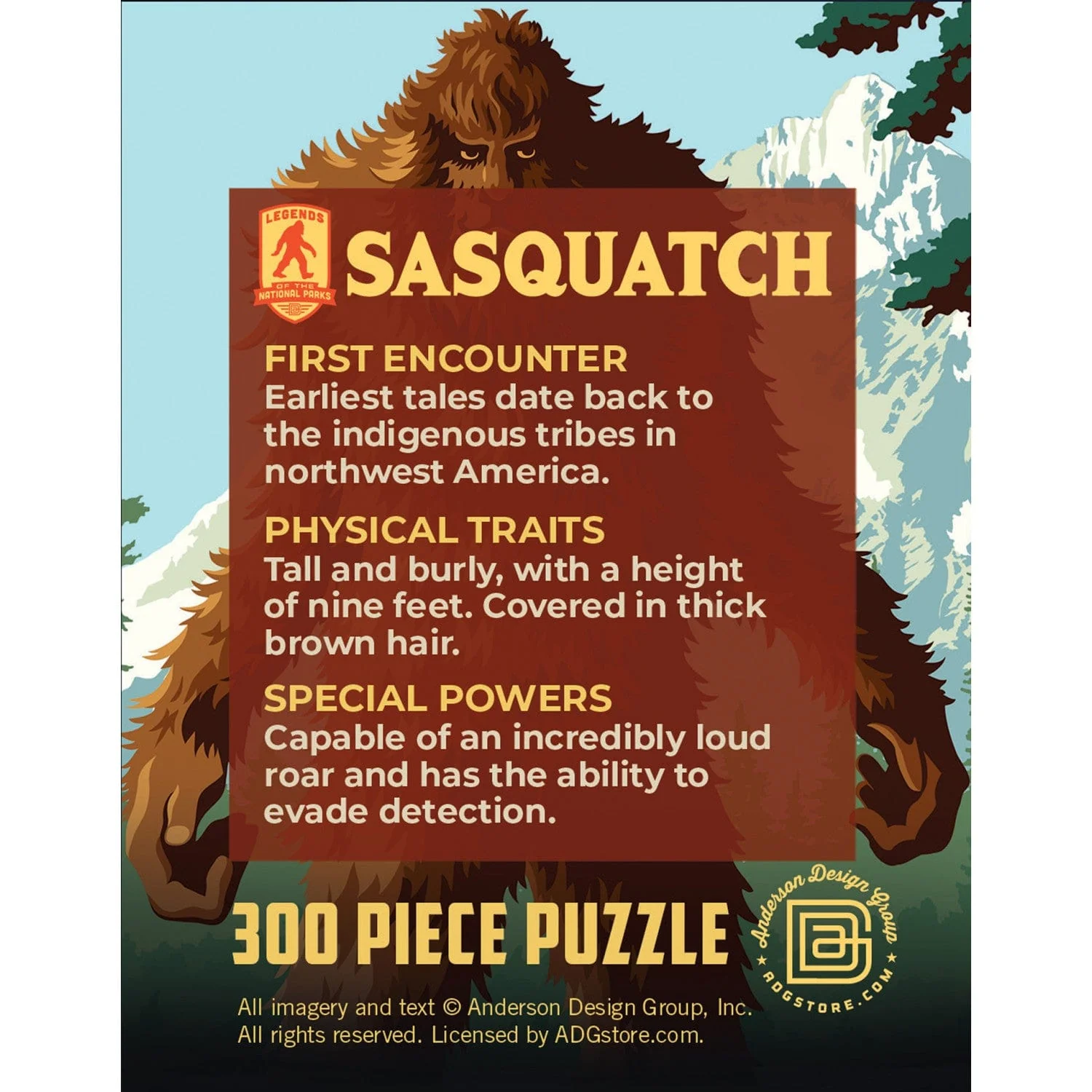 Sasquatch 300 Piece Jigsaw Puzzle - Image 3