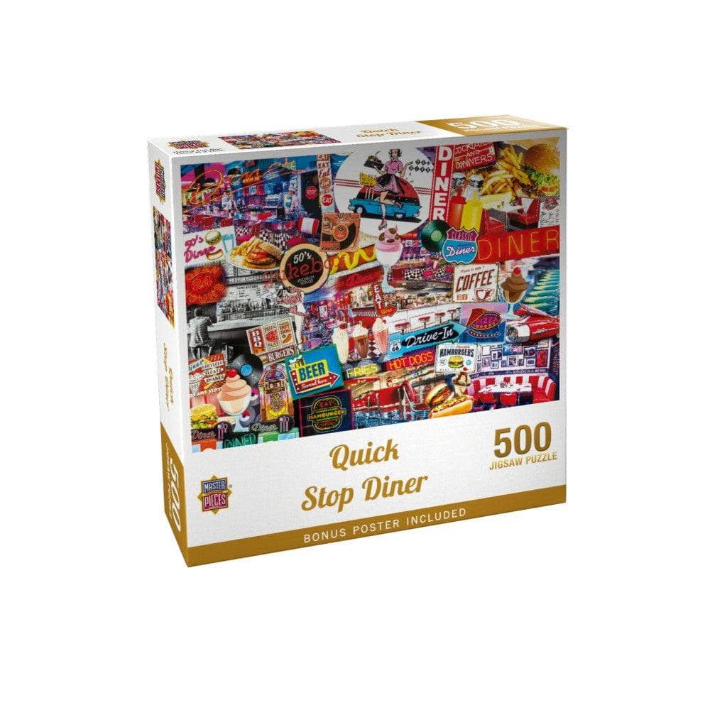Quick Stop Diner - Jigsaw Puzzle - Image 2