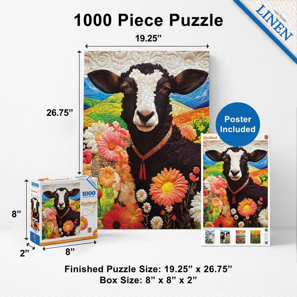Quilted - Black Sheep of the Family 1000 Piece Jigsaw Puzzle - Image 5