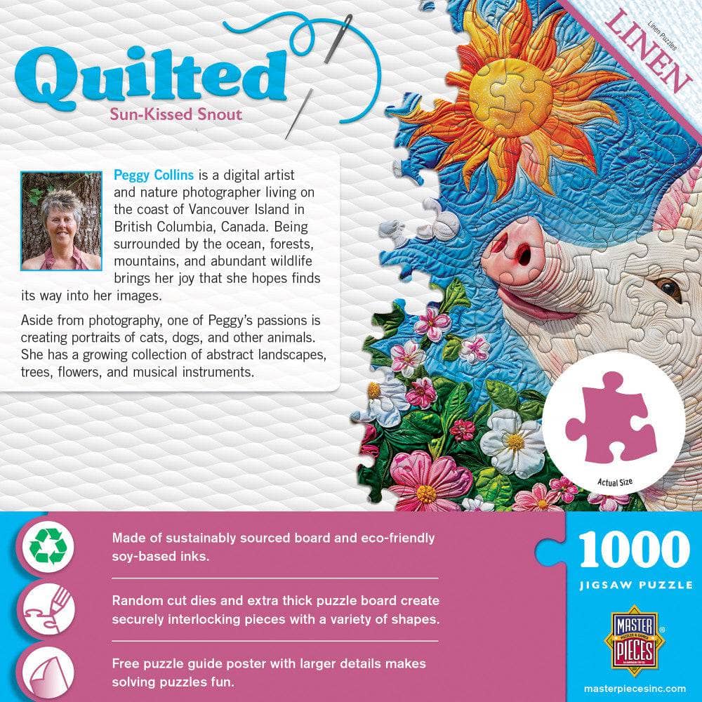 Quilted - Sun-Kissed Snout 1000 Piece Jigsaw Puzzle - Image 3