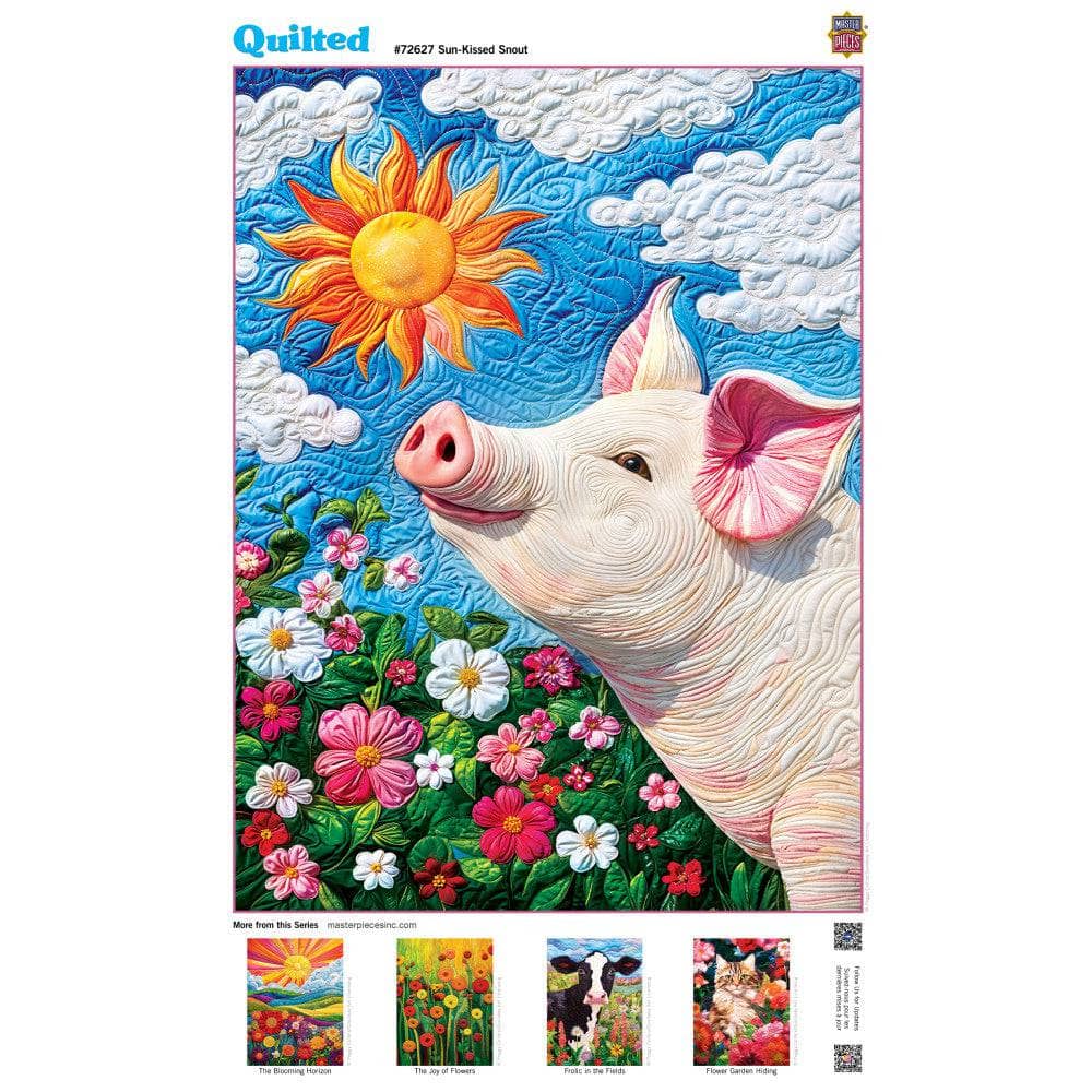 Quilted - Sun-Kissed Snout 1000 Piece Jigsaw Puzzle - Image 4