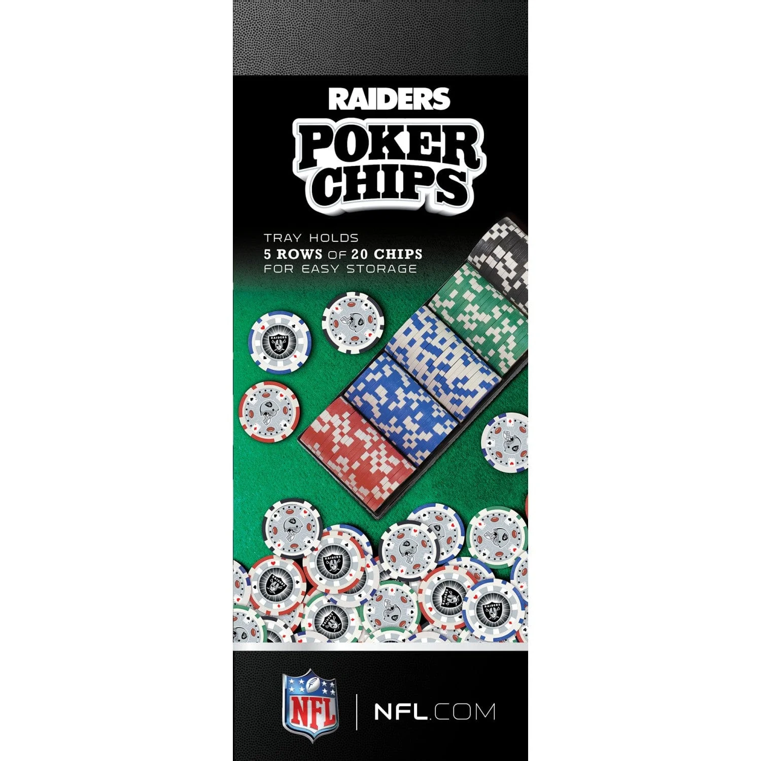 Las Vegas Raiders 100 Piece Poker Chips - Image 4