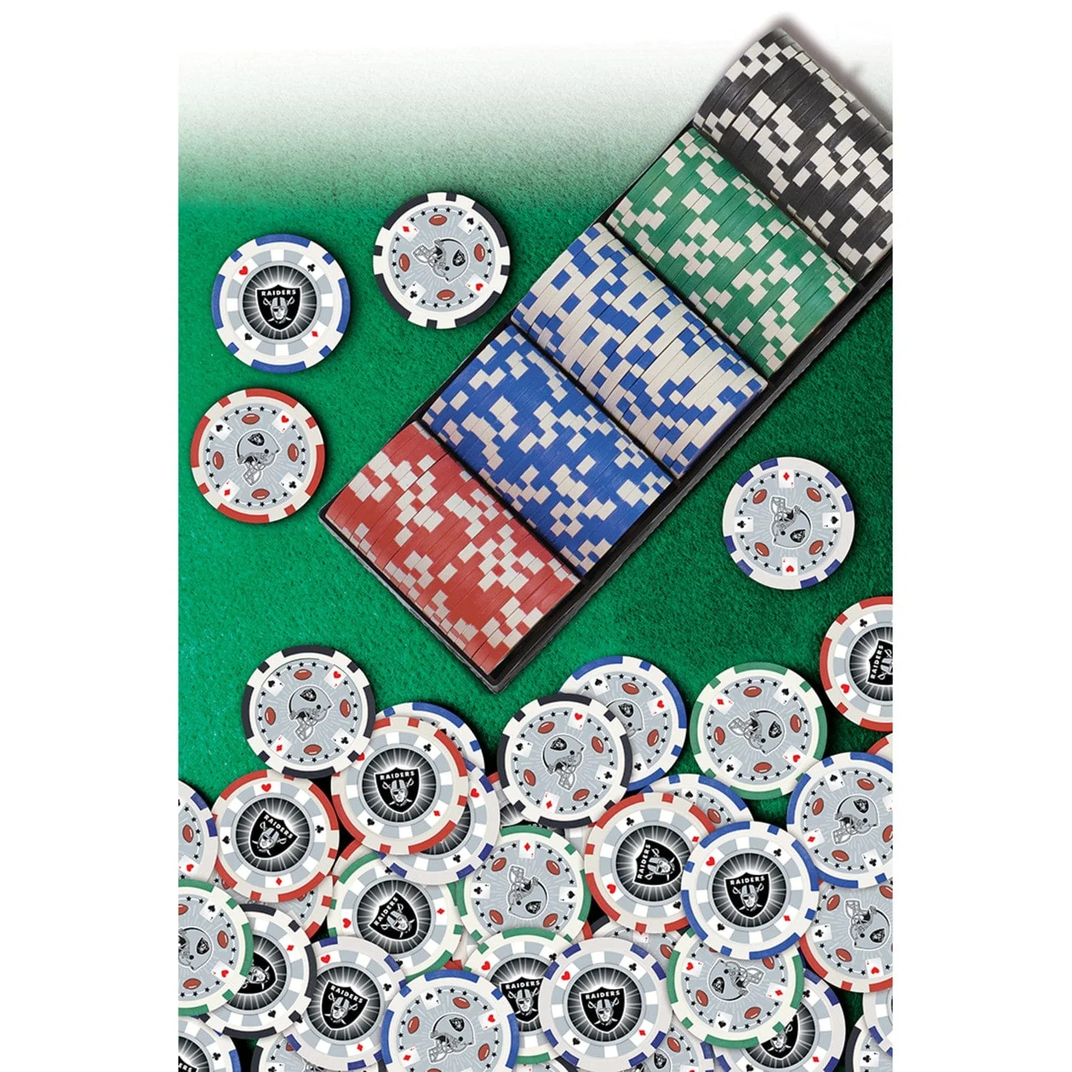 Las Vegas Raiders 100 Piece Poker Chips - Image 5