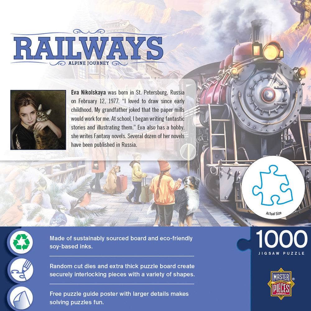 Railways - Alpine Journey 1000 Piece Jigsaw Puzzle - Image 3