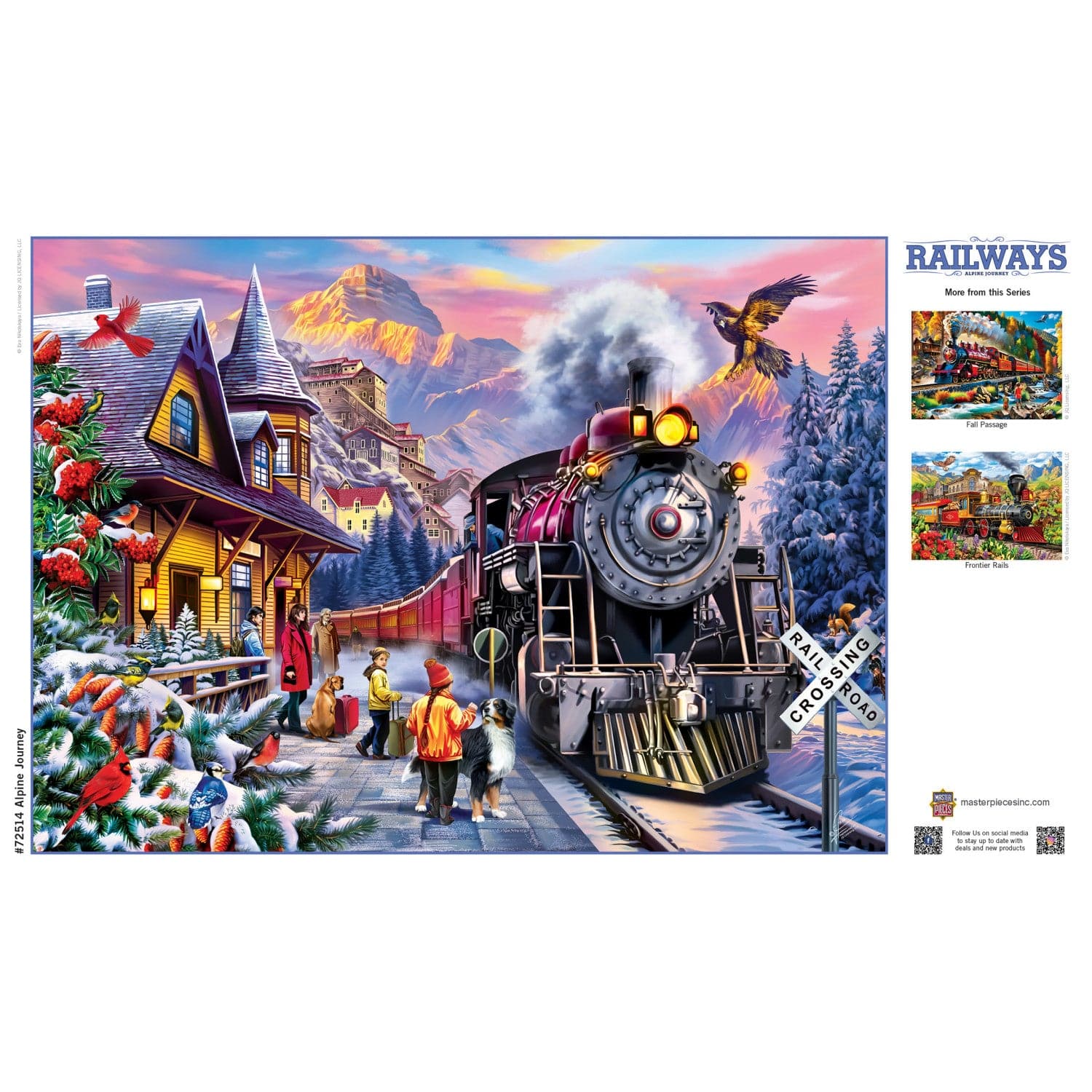 Railways - Alpine Journey 1000 Piece Jigsaw Puzzle - Image 4