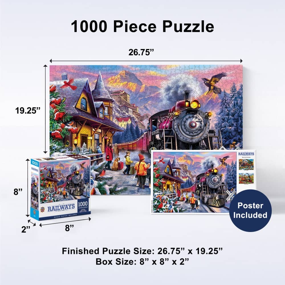 Railways - Alpine Journey 1000 Piece Jigsaw Puzzle - Image 5