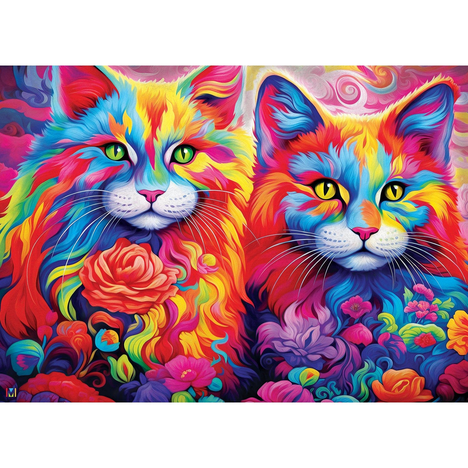 Colorize - Rainbow Whiskers 1000 Piece Jigsaw Puzzle - Image 2