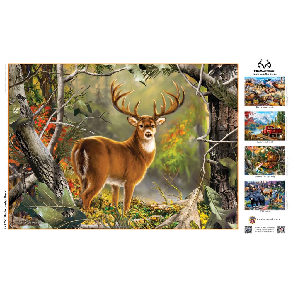 Realtree - Backcountry Buck 1000 Piece Jigsaw Puzzle - Image 4