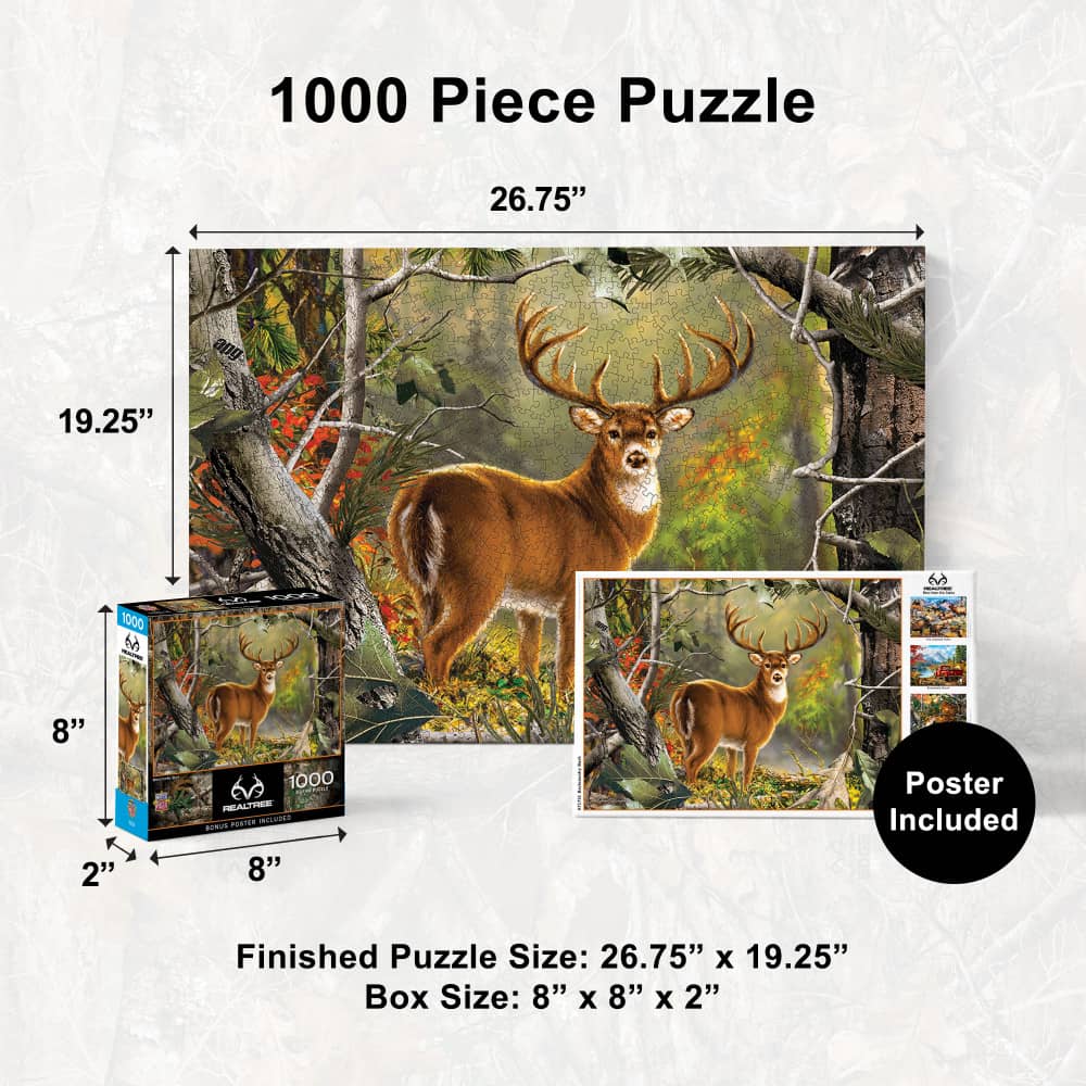 Realtree - Backcountry Buck 1000 Piece Jigsaw Puzzle - Image 5