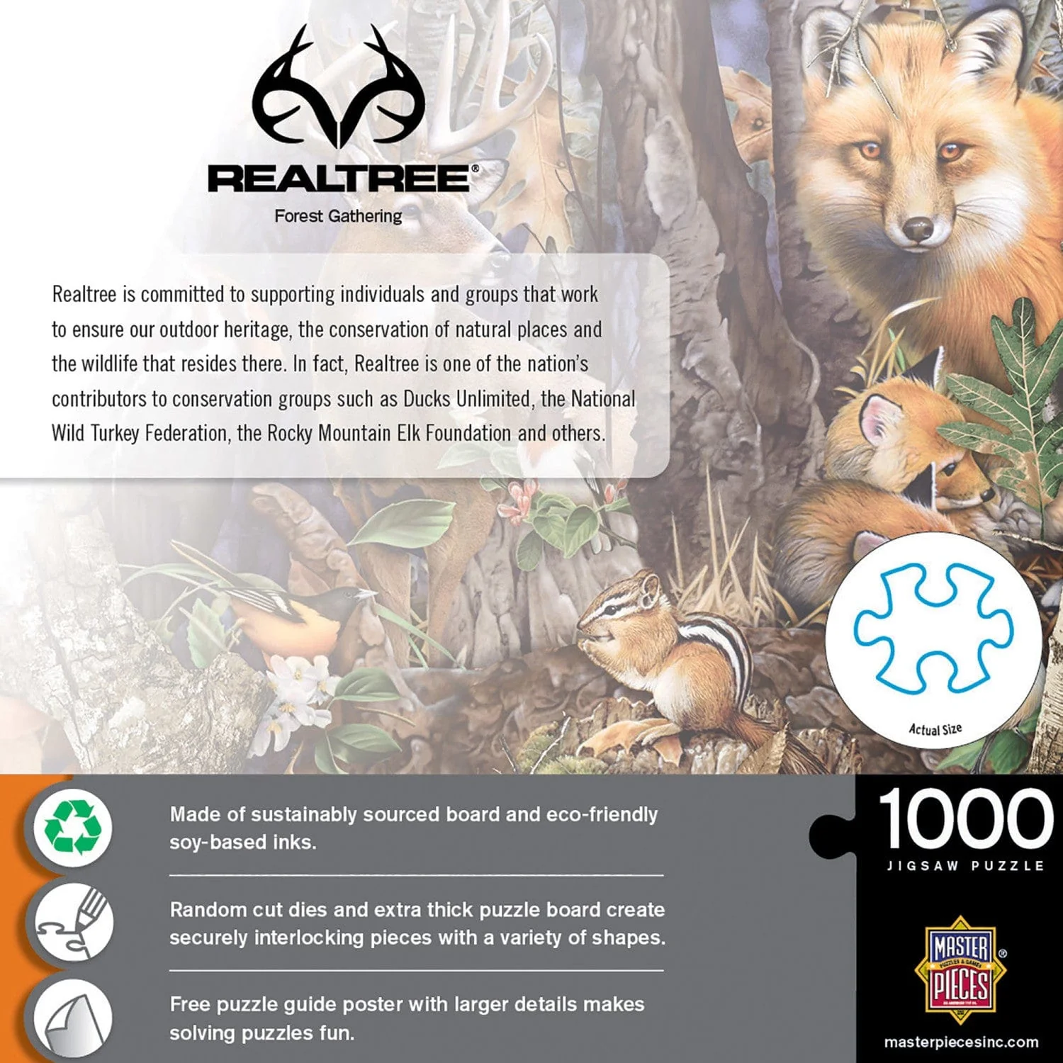 Realtree - Forest Gathering 1000 Piece Jigsaw Puzzle - Image 3