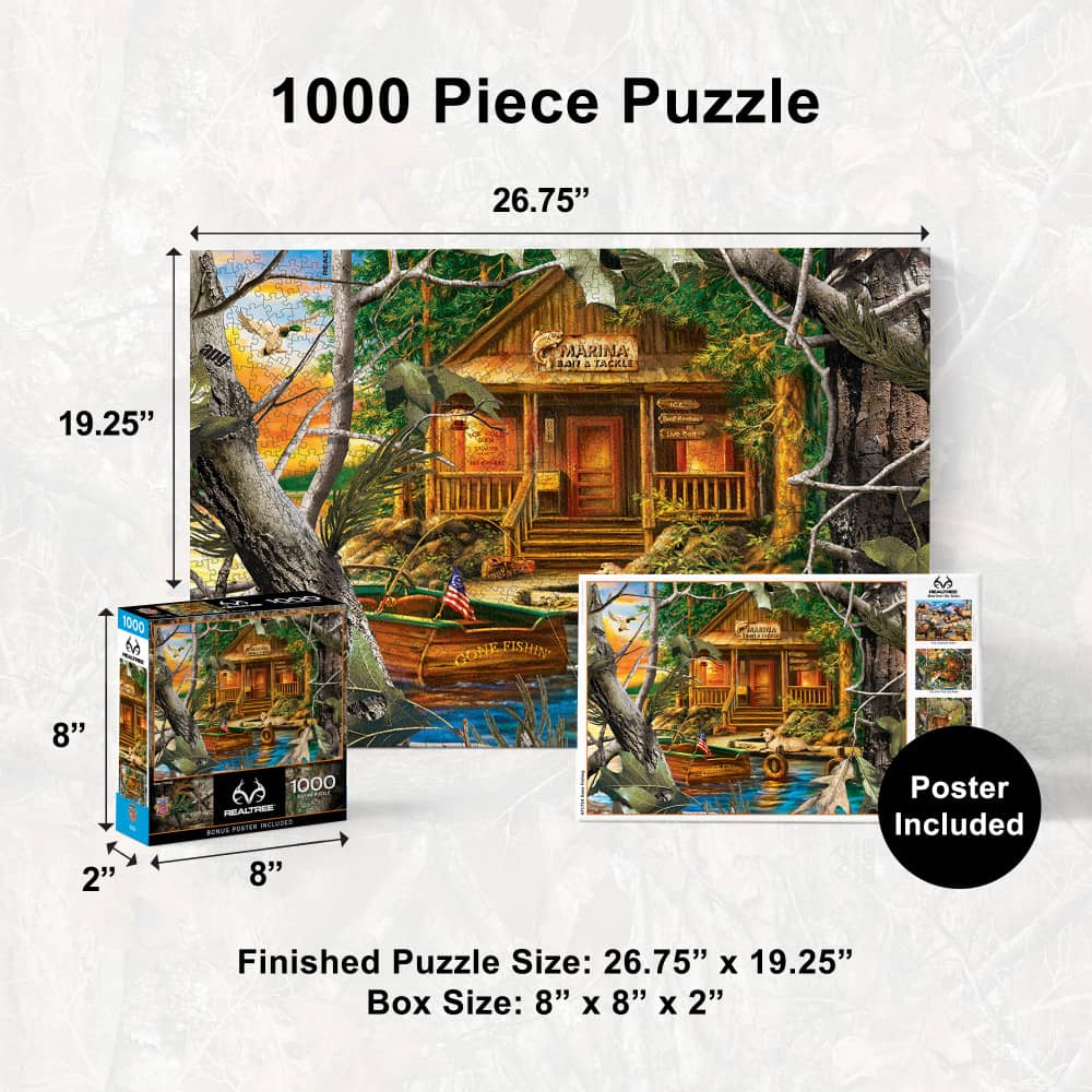 Realtree - Gone Fishing 1000 Piece Jigsaw Puzzle - Image 5