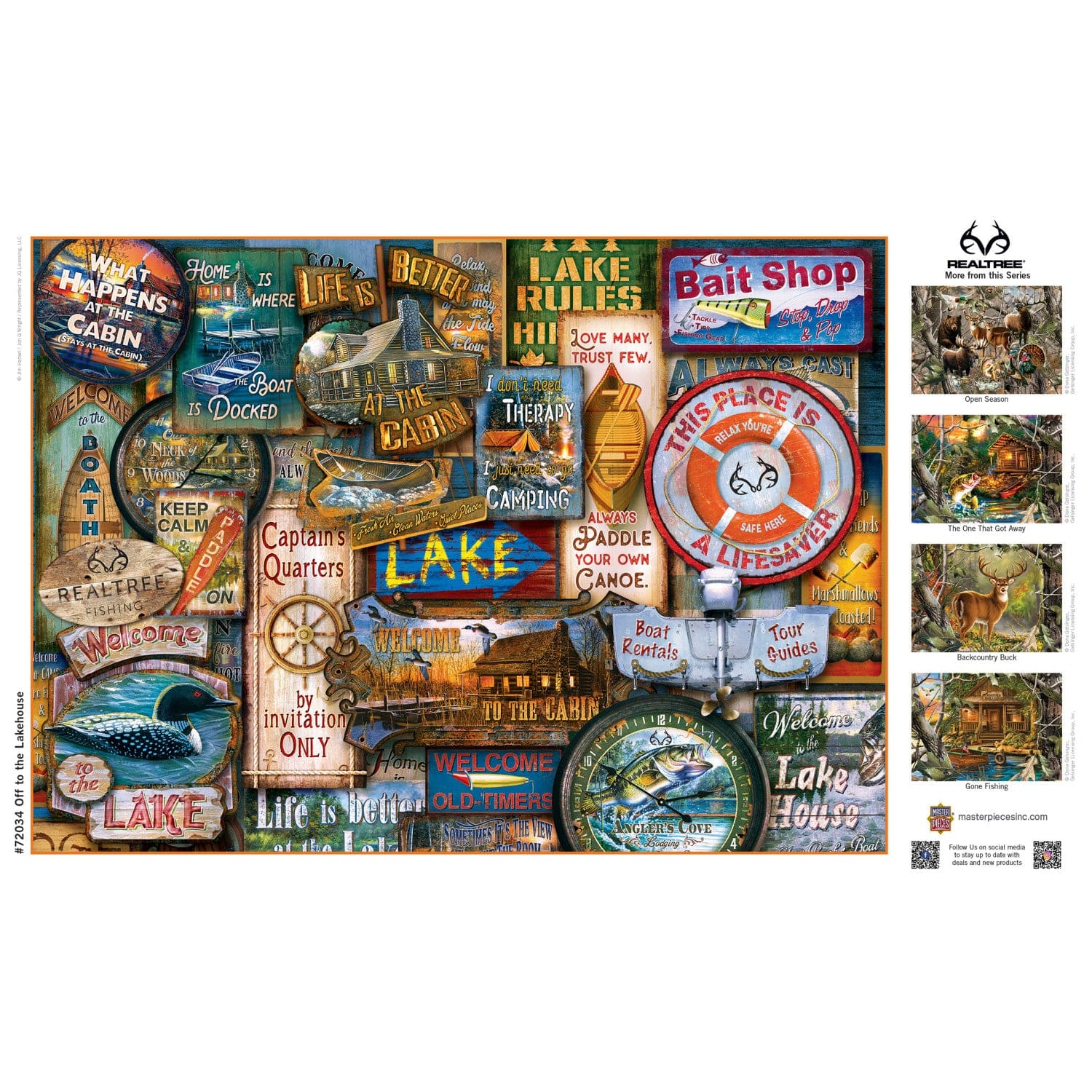 Realtree - Off to the Lakehouse 1000 Piece Jigsaw Puzzle - Image 4