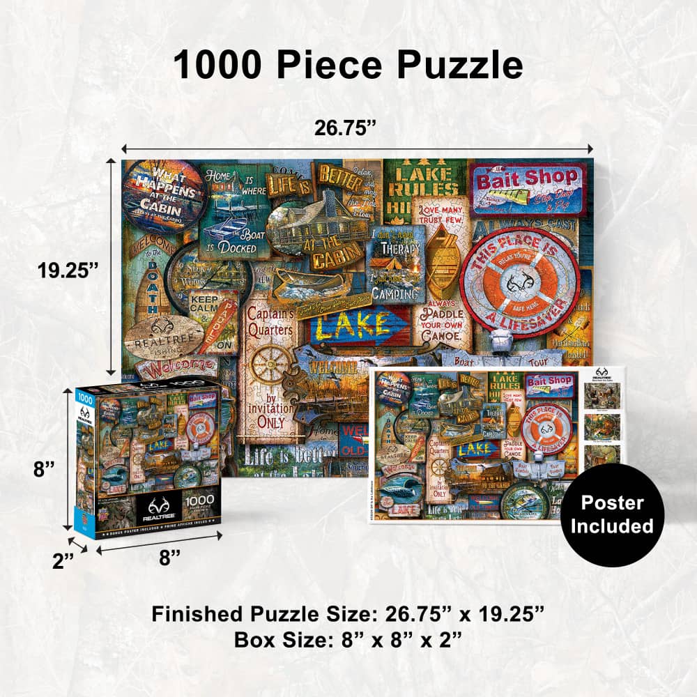 Realtree - Off to the Lakehouse 1000 Piece Jigsaw Puzzle - Image 5
