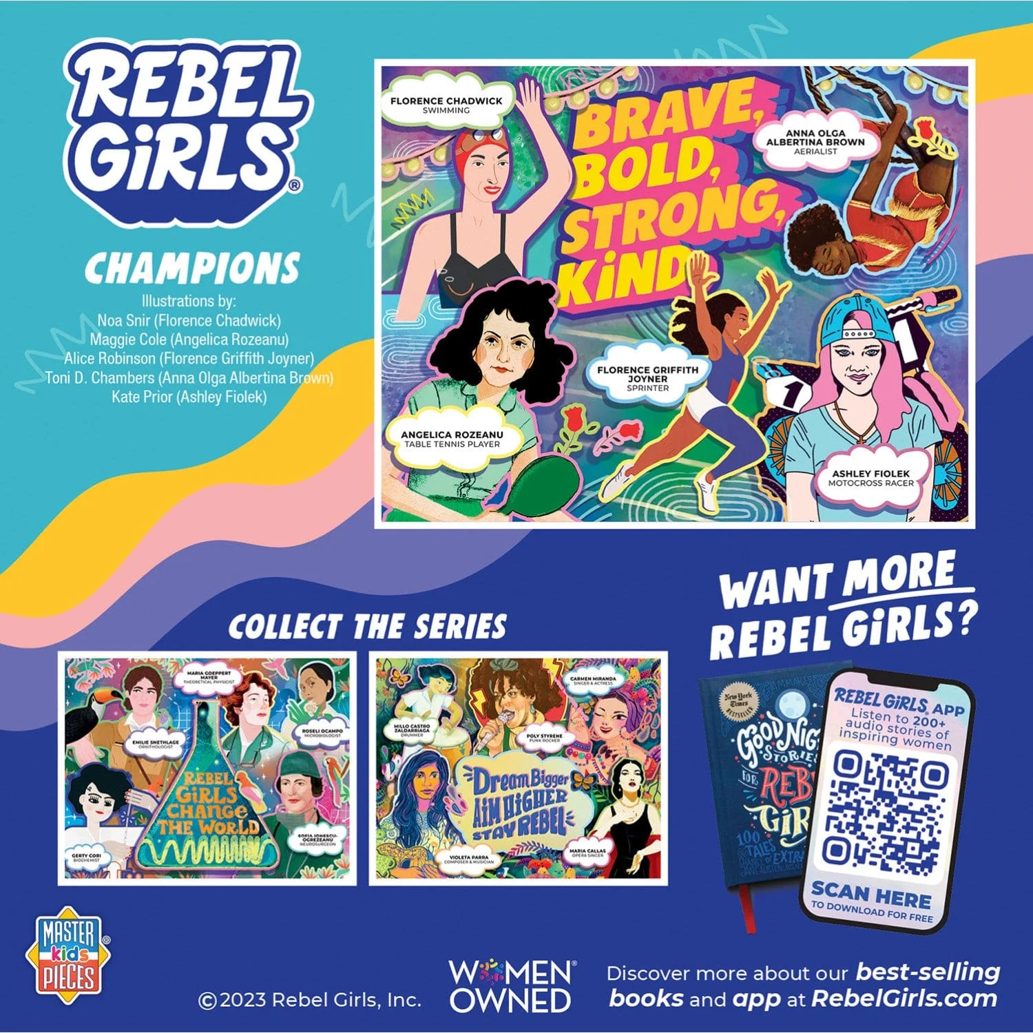 Rebel Girls - Champions 100 Piece Jigsaw Puzzle - Image 3