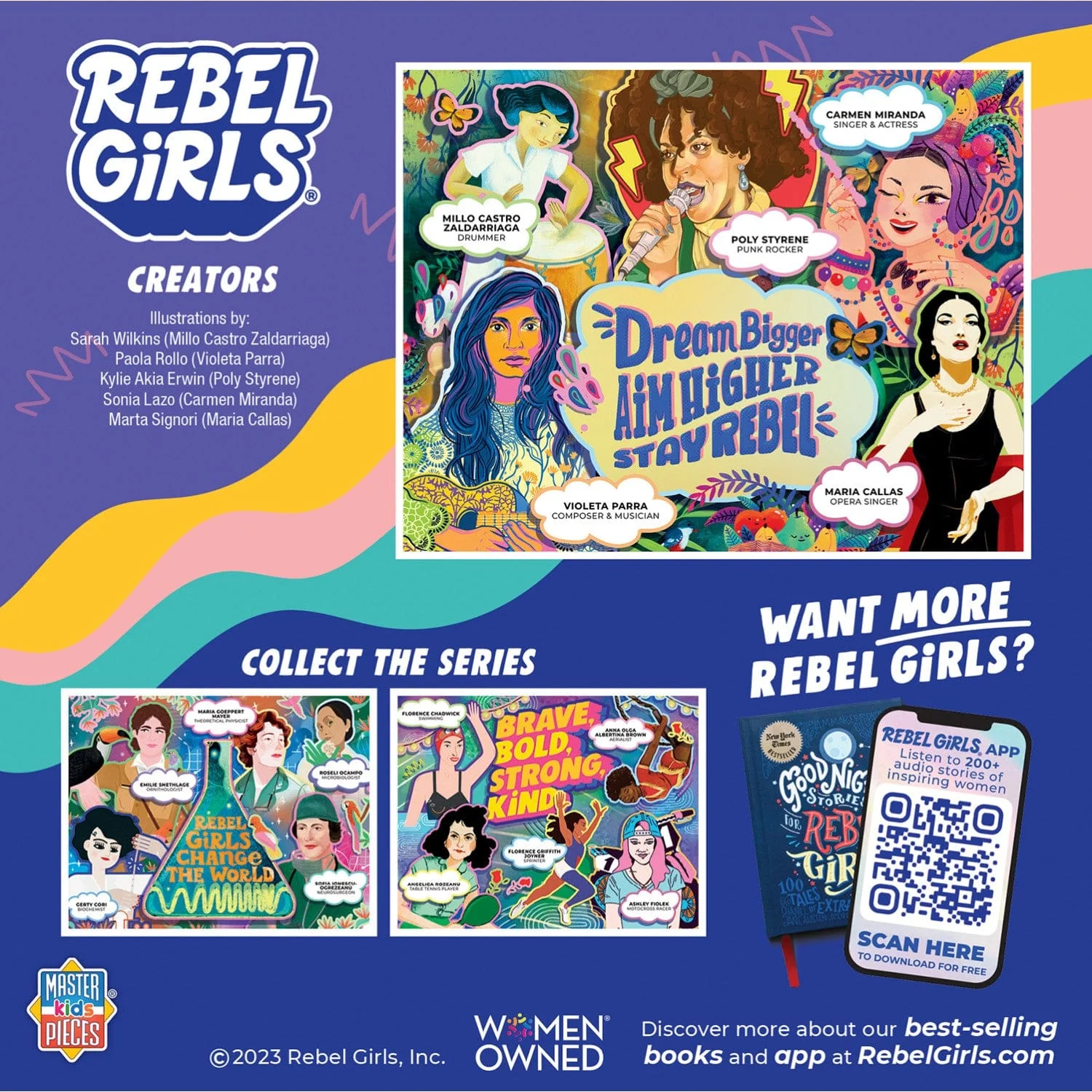Rebel Girls - Creators 100 Piece Jigsaw Puzzle - Image 3