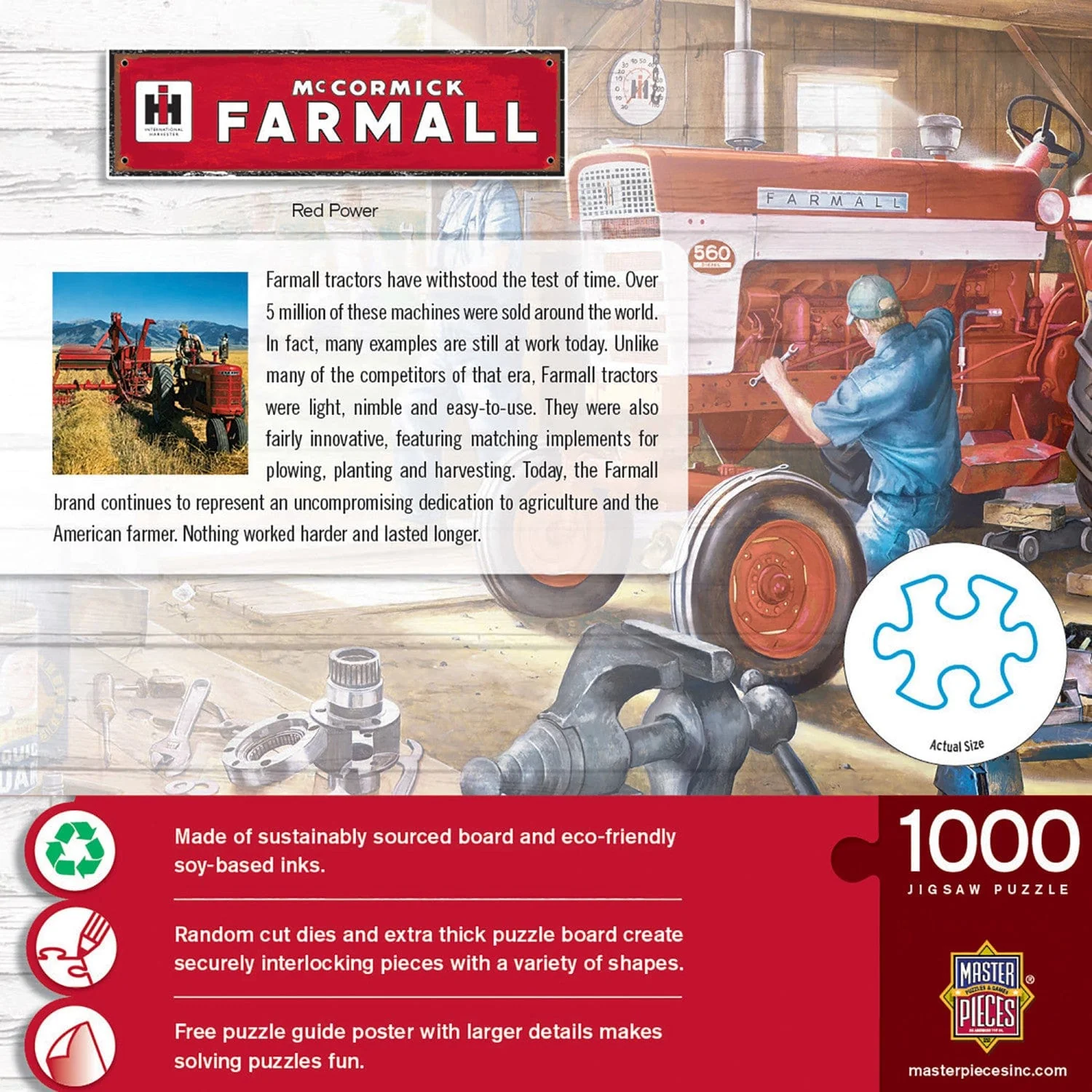 Farmall - Red Power 1000 Piece Jigsaw Puzzle - Image 3