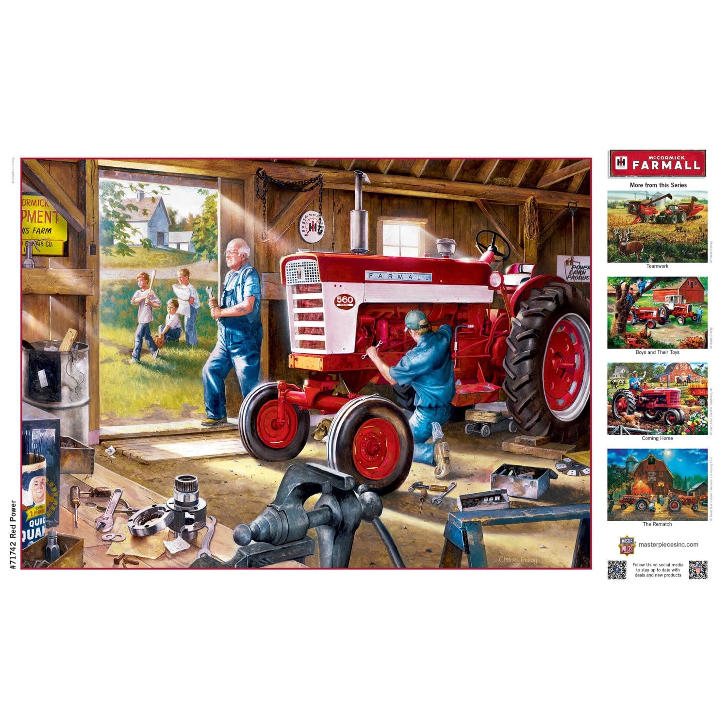 Farmall - Red Power 1000 Piece Jigsaw Puzzle - Image 4