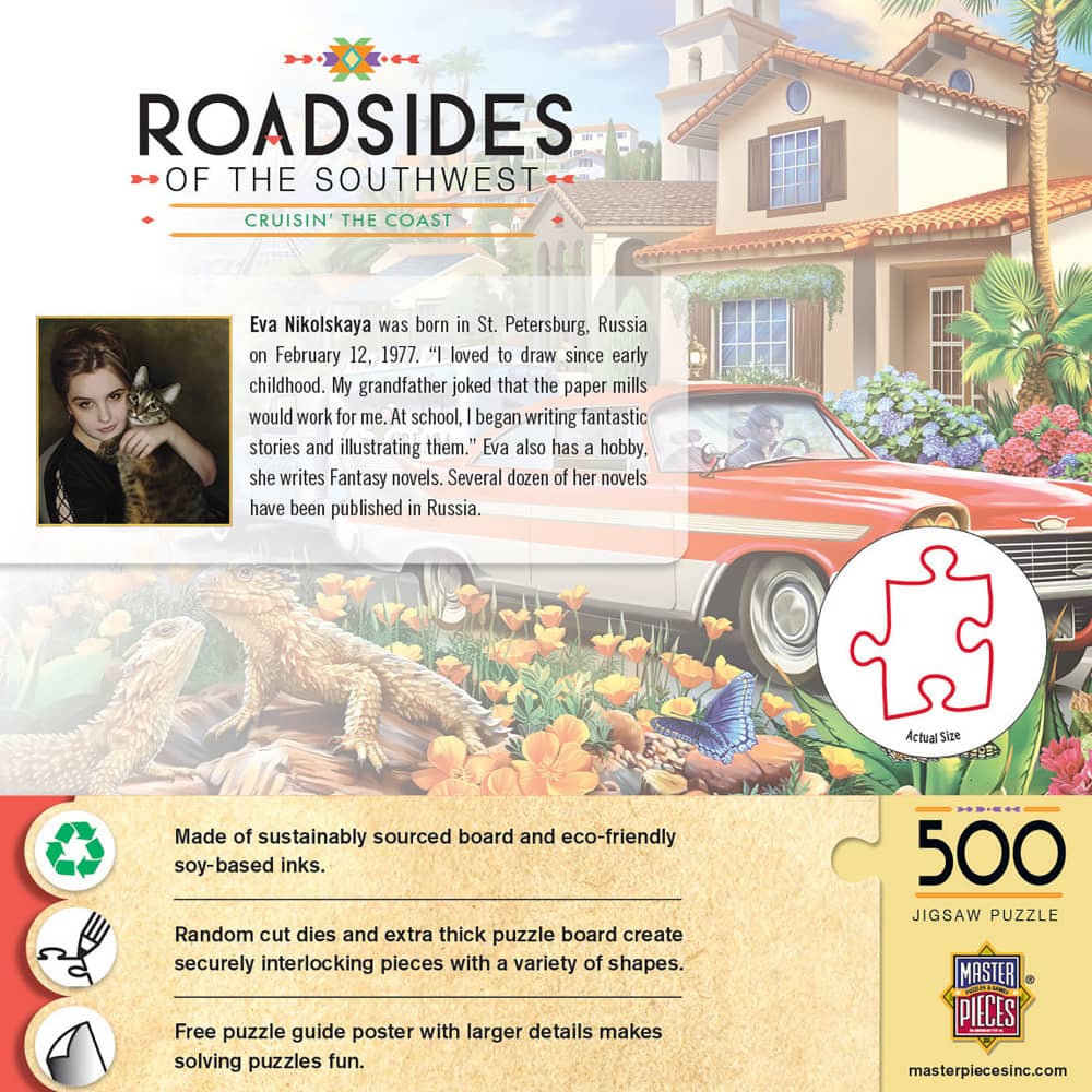 Roadsides of the Southwest - Cruisin' the Coast 500 Piece Jigsaw Puzzle - Image 3