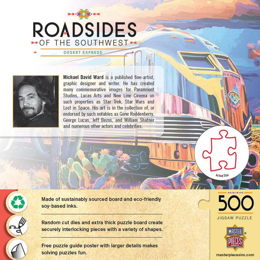 Roadsides of the Southwest - Desert Express 500 Piece Jigsaw Puzzle - Image 3