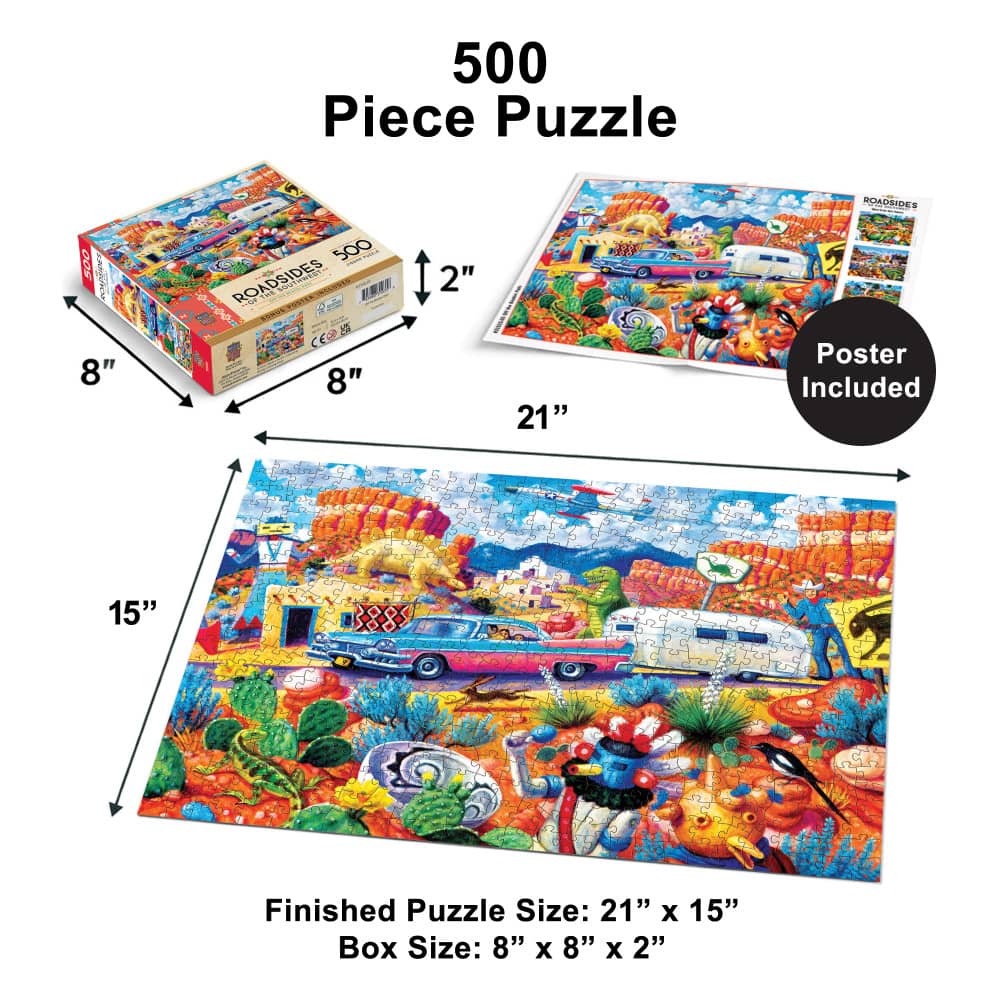 Roadsides of the Southwest - Off the Beaten Path 500 Piece Jigsaw Puzzle - Image 5