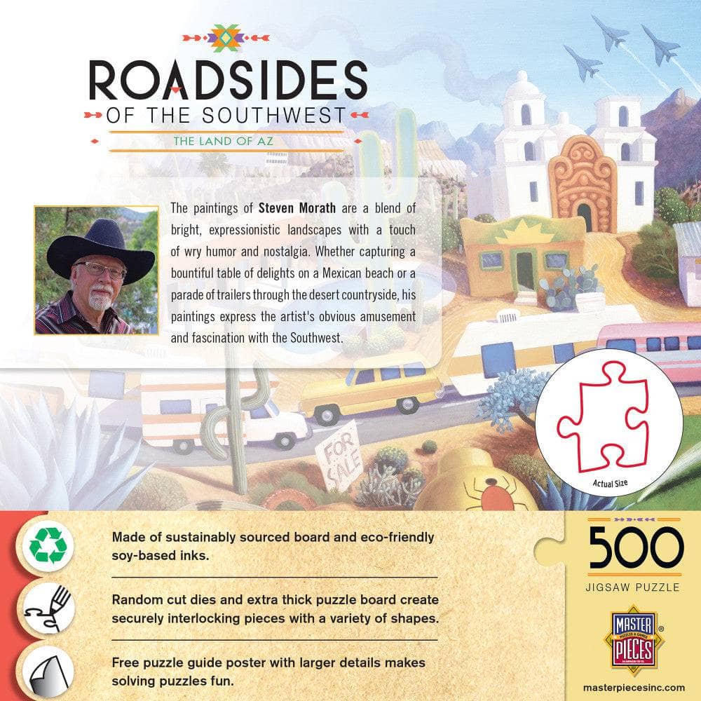 Roadsides of the Southwest - Land of AZ 500 Piece Jigsaw Puzzle - Image 3