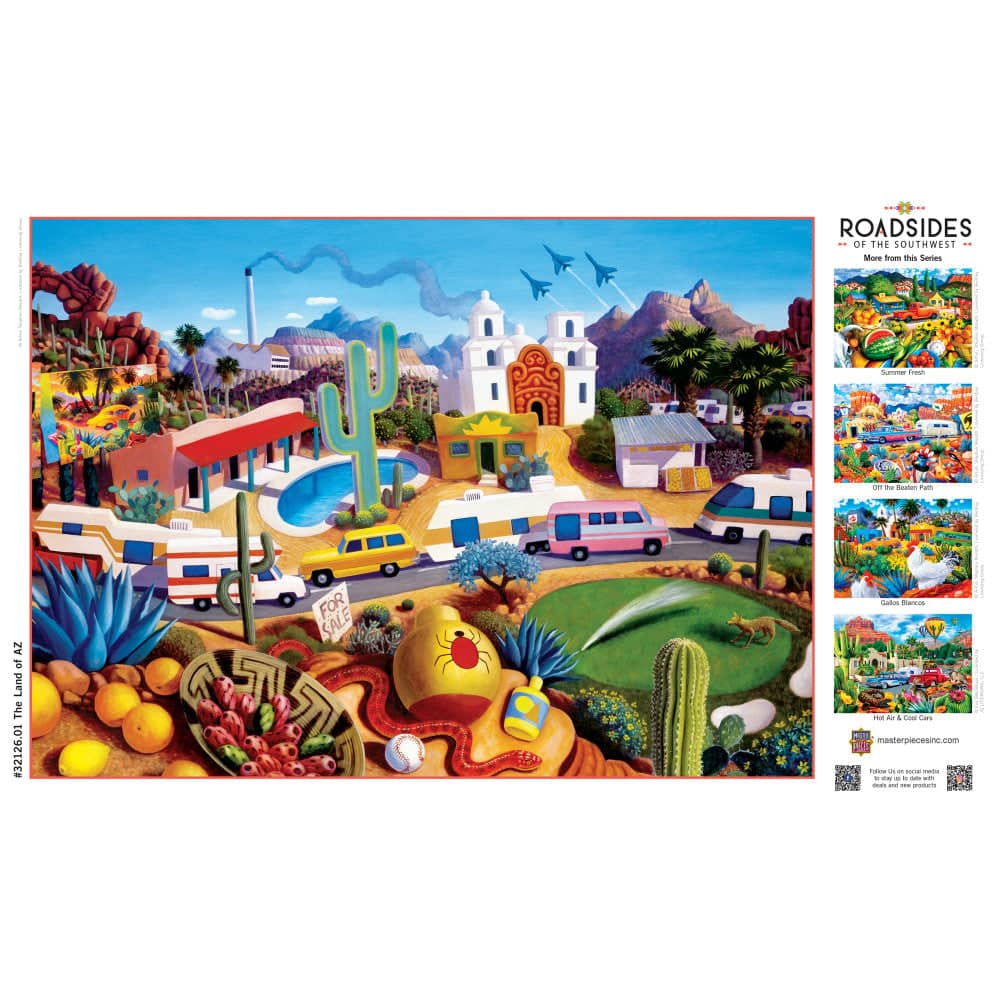 Roadsides of the Southwest - Land of AZ 500 Piece Jigsaw Puzzle - Image 4