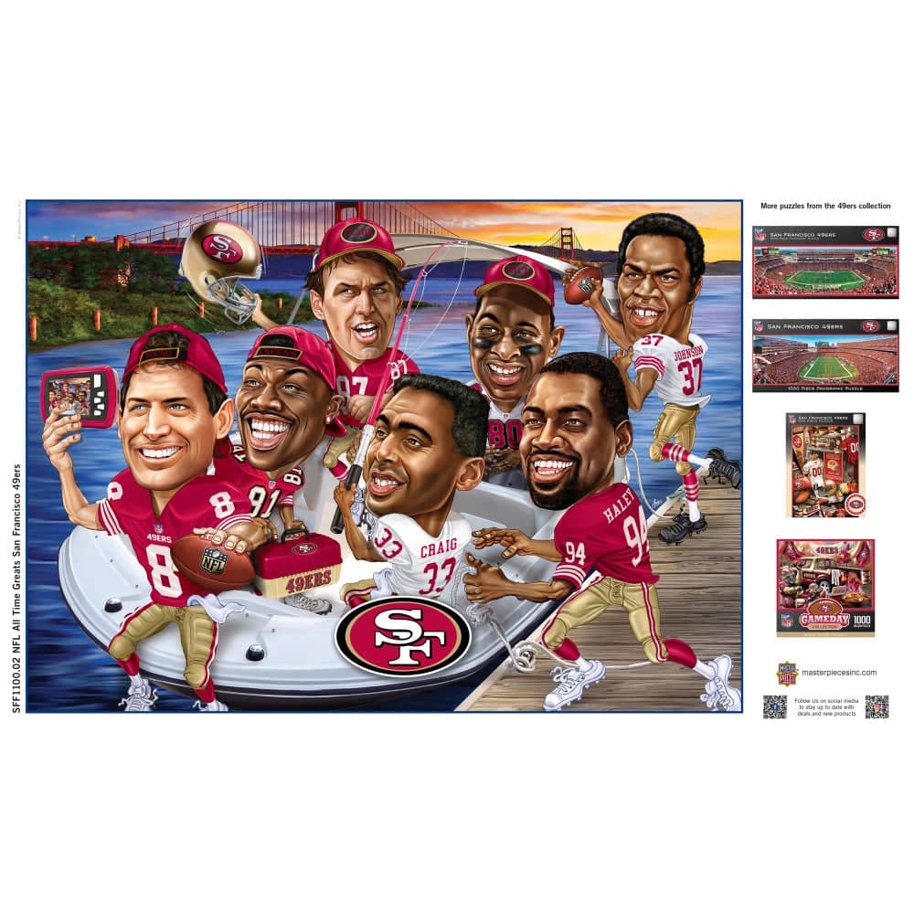 San Francisco 49ers - All Time Greats 500 Piece Jigsaw Puzzle - Image 4