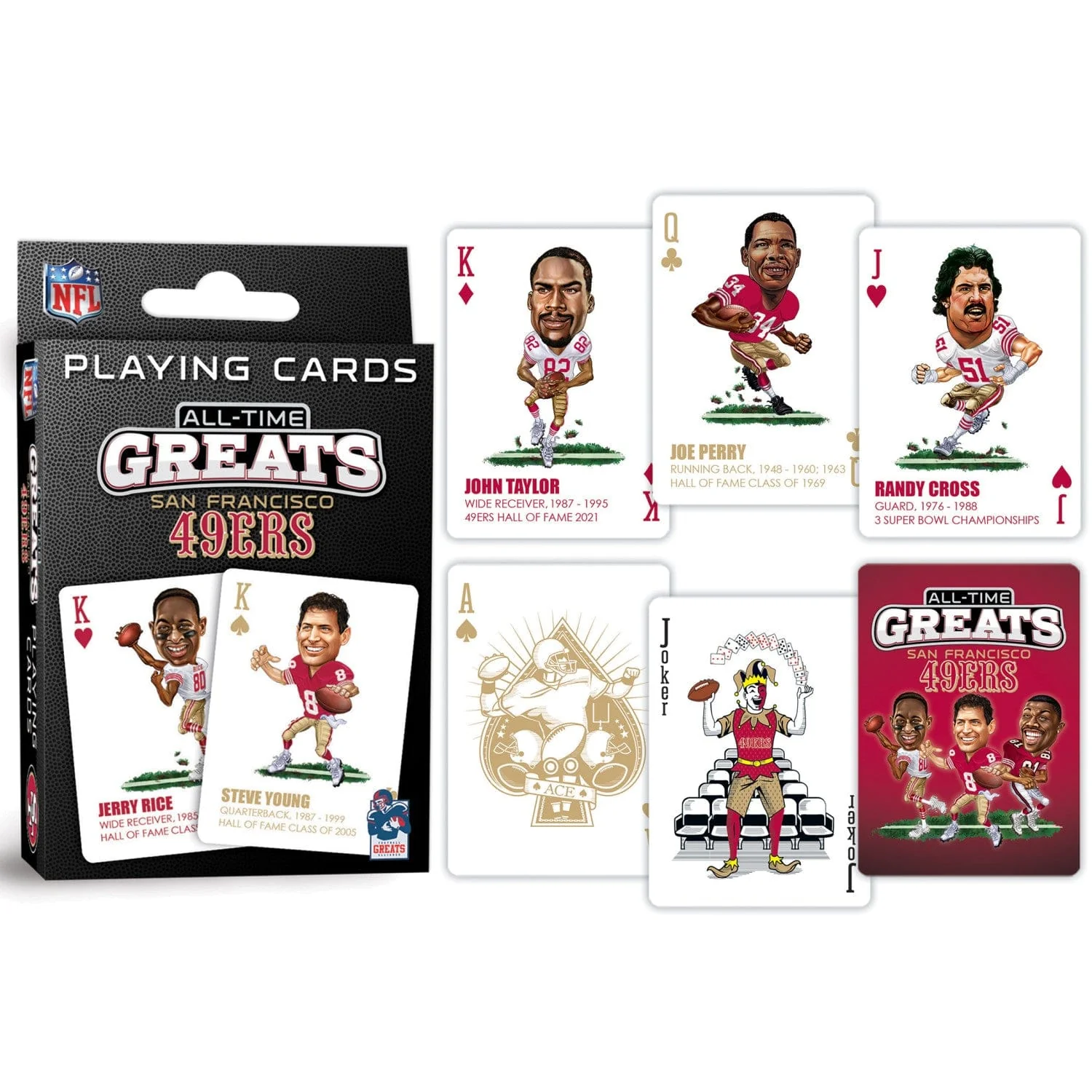 San Francisco 49ers All-Time Greats Playing Cards - 54 Card Deck - Image 3