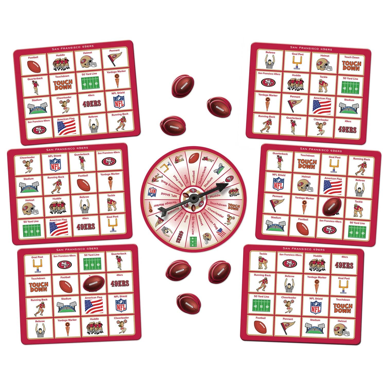 San Francisco 49ers NFL Bingo Game - Image 2