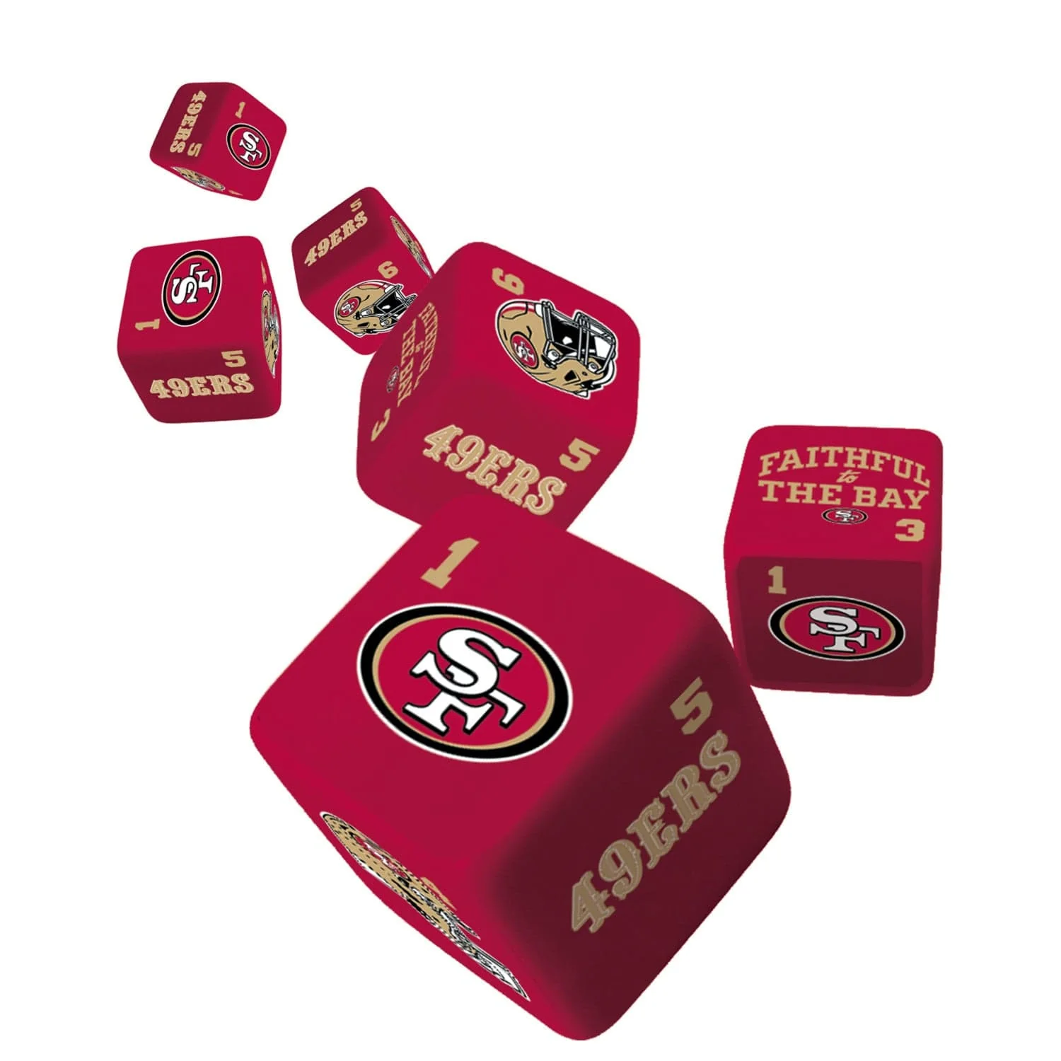 San Francisco 49ers Dice Set - 19mm - Image 2