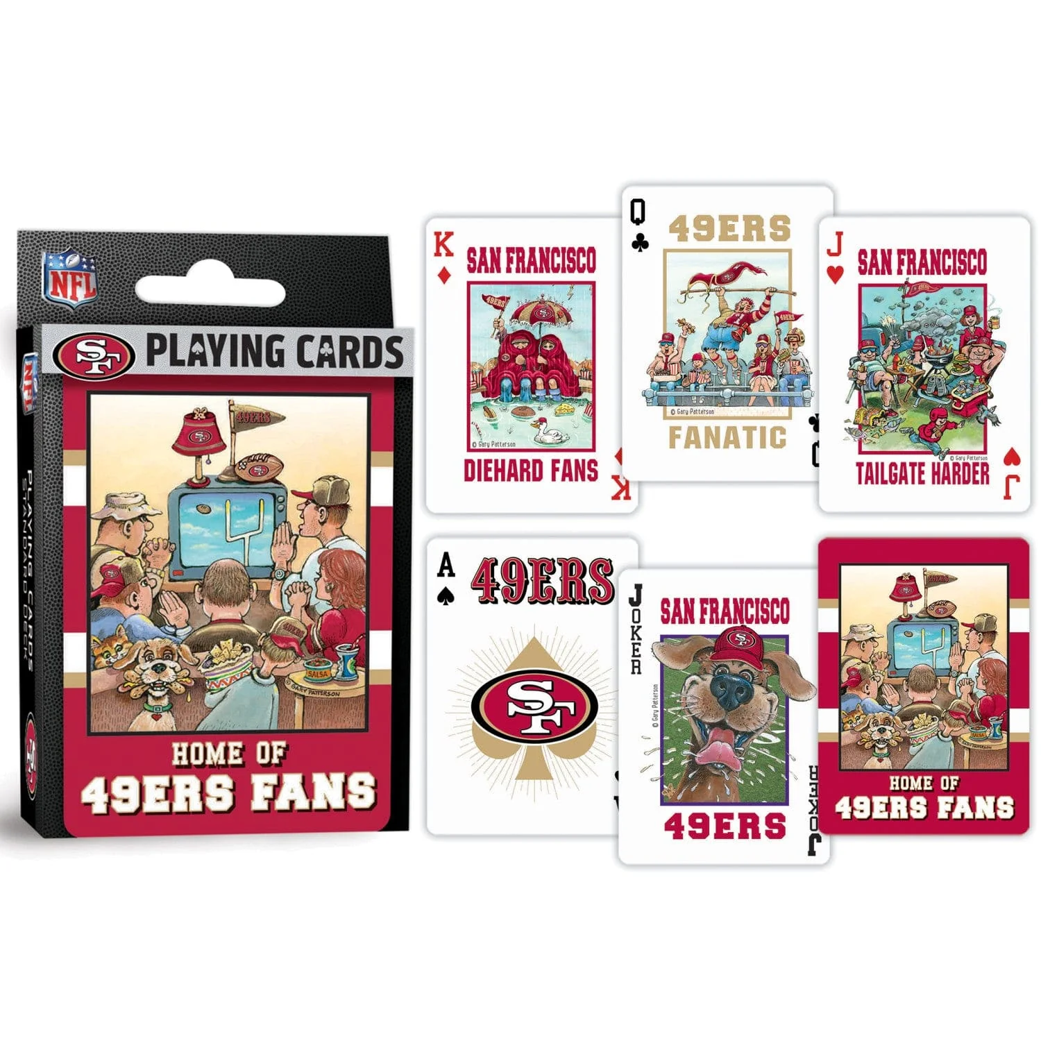 San Francisco 49ers Fan Deck Playing Cards - 54 Card Deck - Image 3
