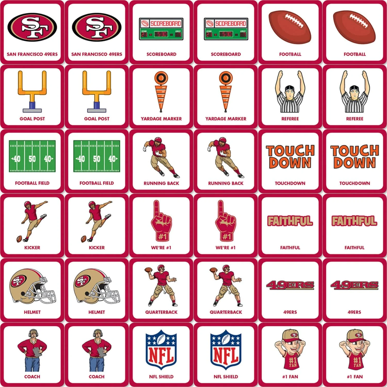 San Francisco 49ers Matching Game - Image 2