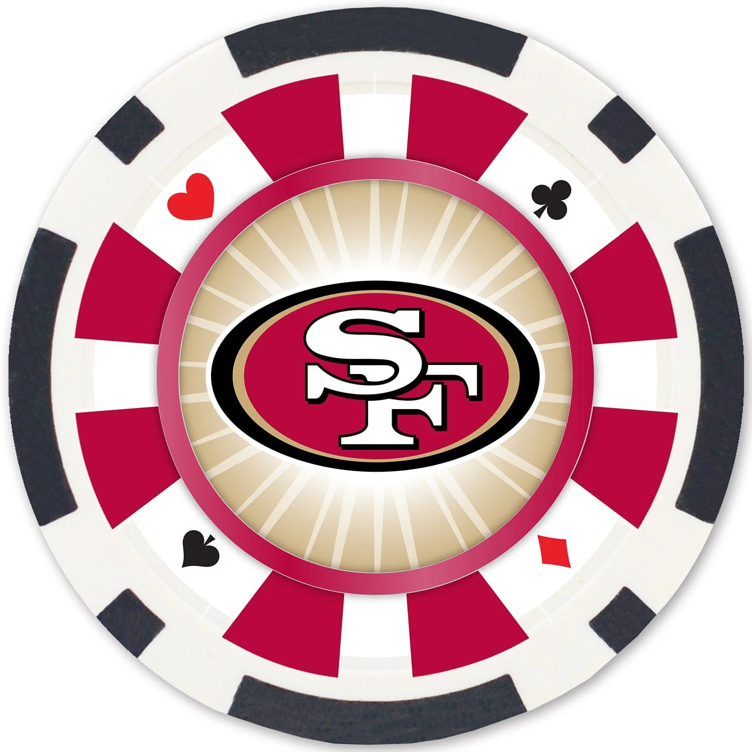 San Francisco 49ers 100 Piece Poker Chips - Image 2