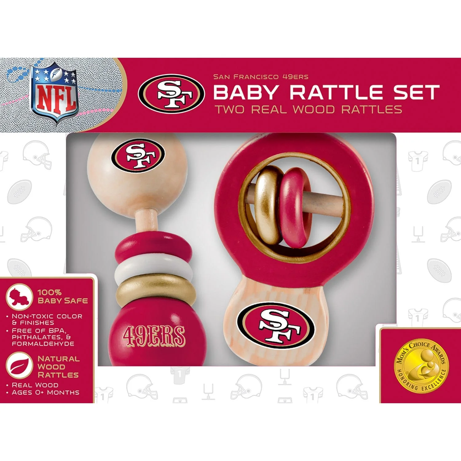San Francisco 49ers - Baby Rattles 2-Pack - Image 2