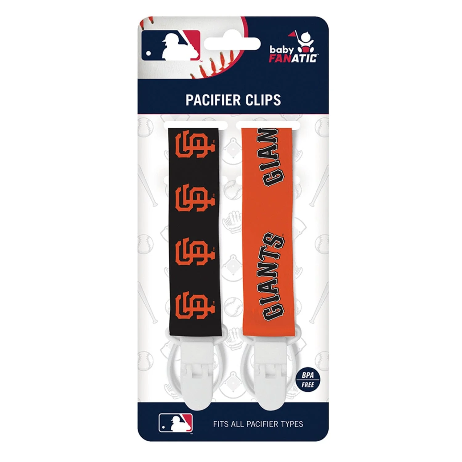 San Francisco Giants - Pacifier Clip 2-Pack - Image 2