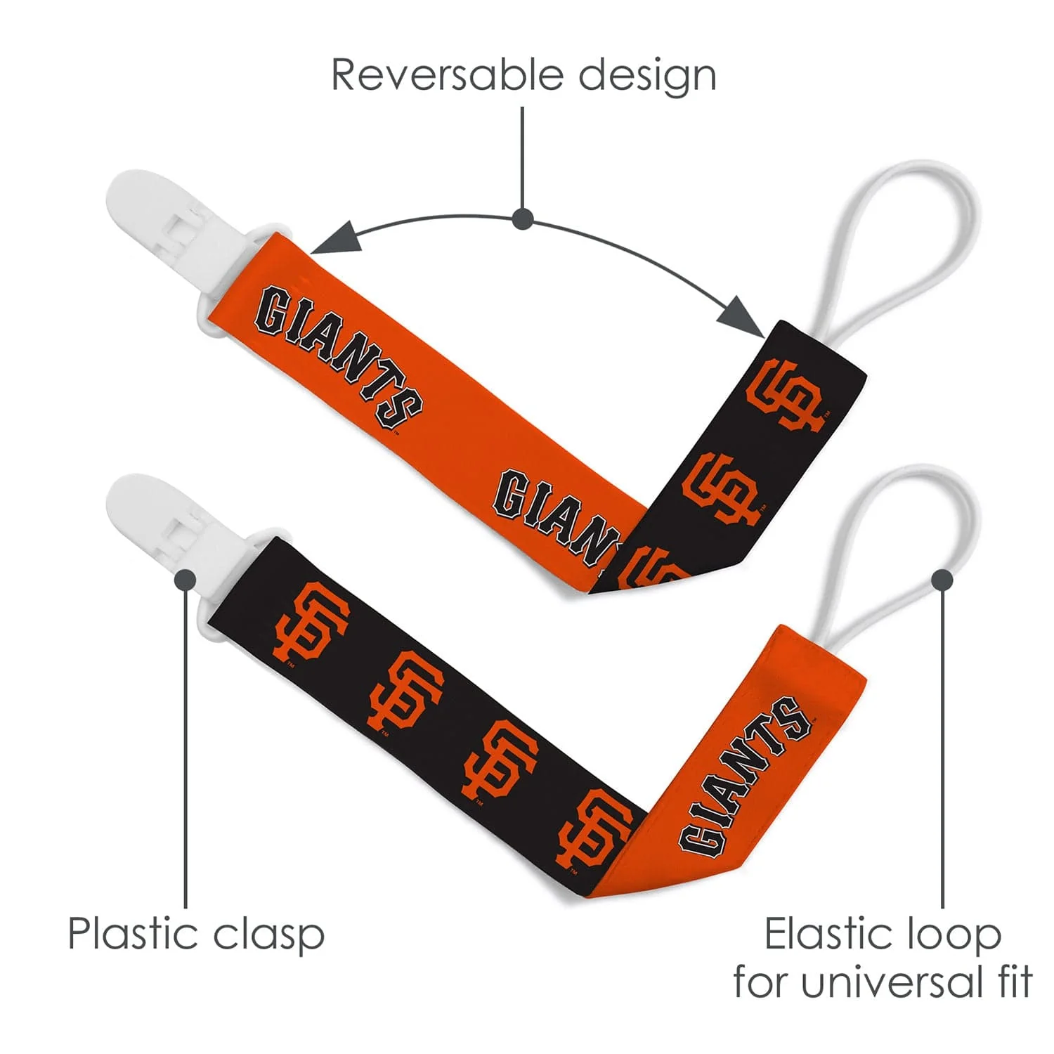 San Francisco Giants - Pacifier Clip 2-Pack - Image 5