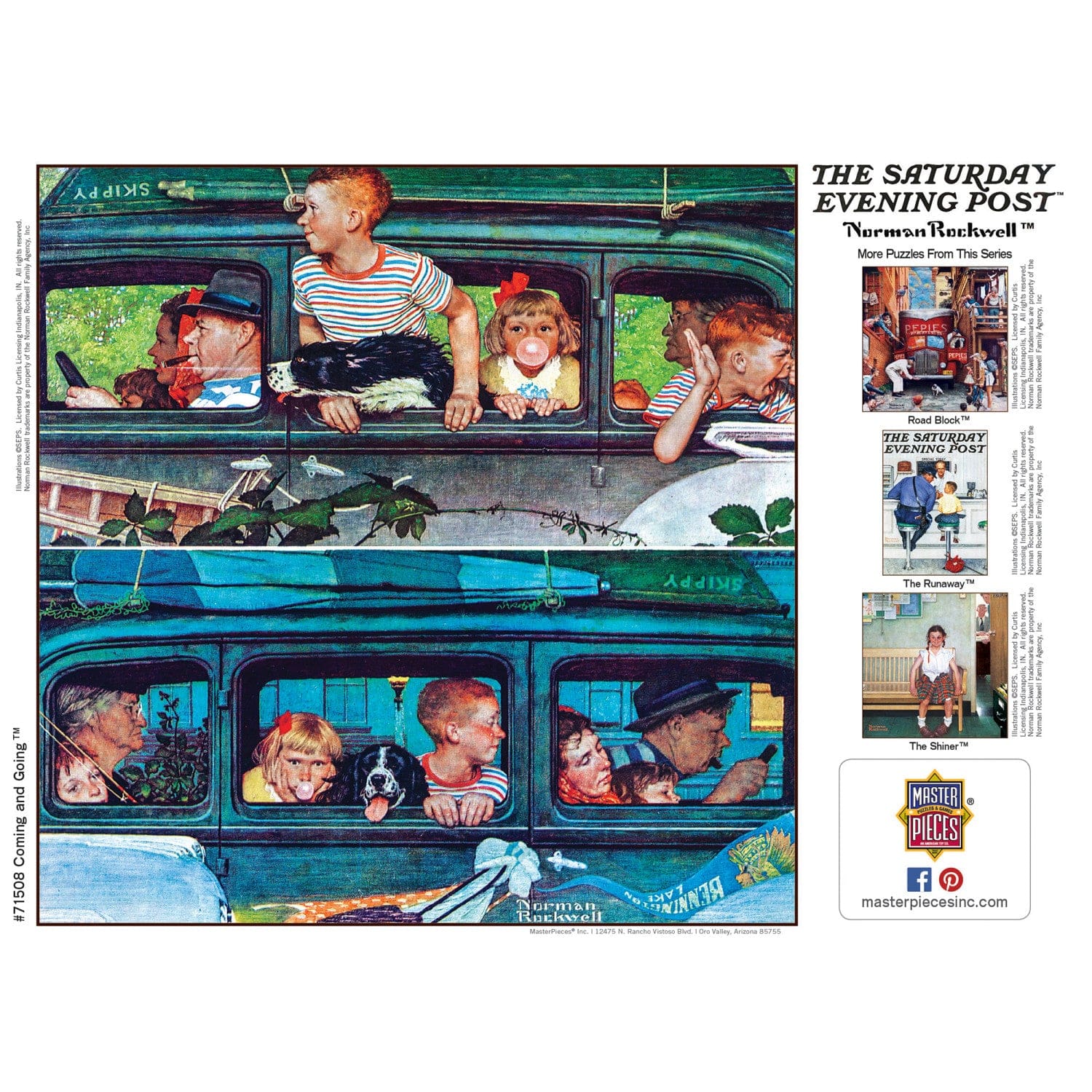 Saturday Evening Post - Coming and Going 1000 Piece Jigsaw Puzzle - Image 4