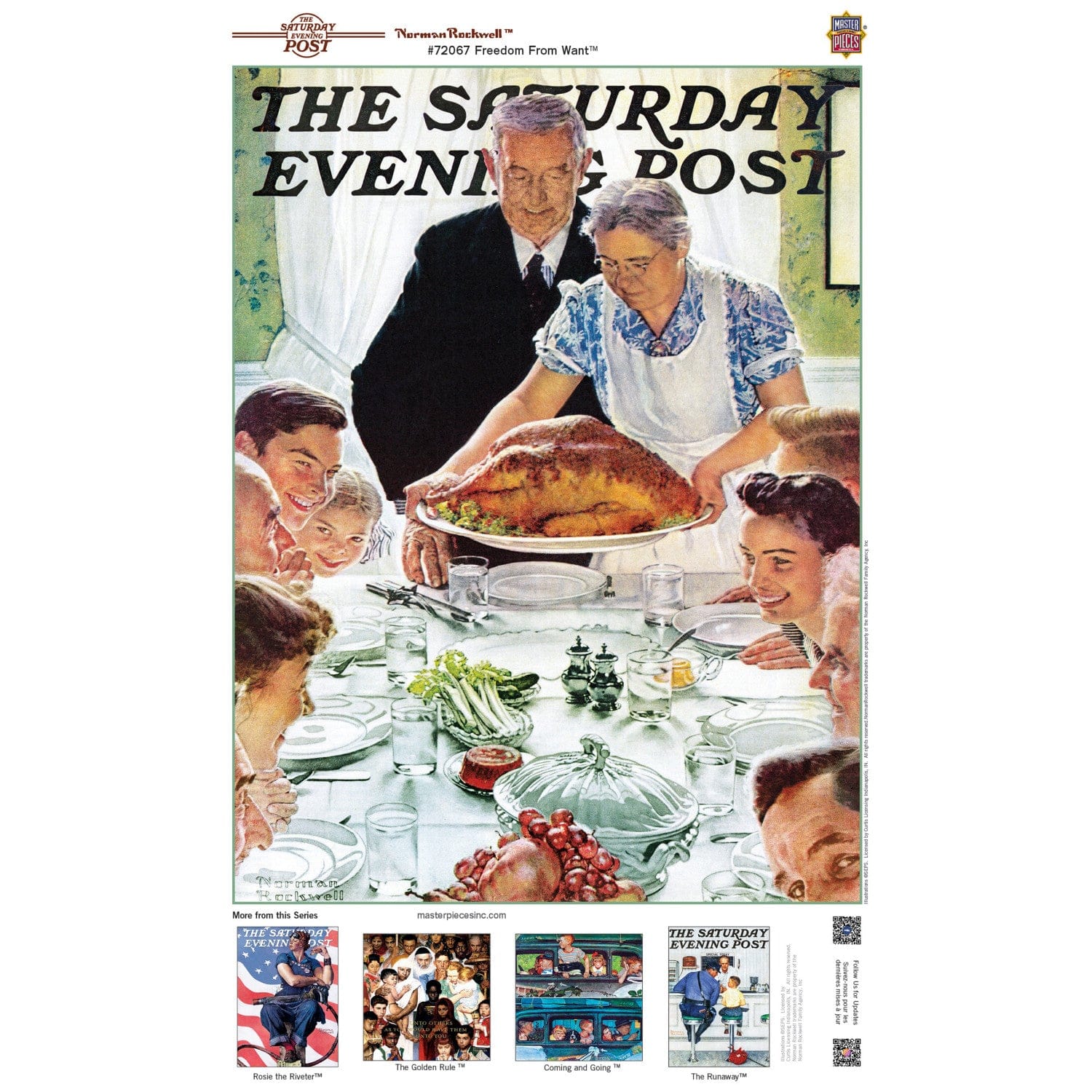 Saturday Evening Post - Freedom from Want 1000 Piece Jigsaw Puzzle - Image 4