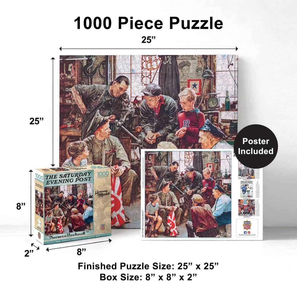 Saturday Evening Post - Homecoming Marine 1000 Piece Jigsaw Puzzle - Image 5
