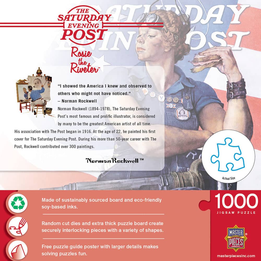 Saturday Evening Post - Rosie the Riveter 1000 Piece Jigsaw Puzzle - Image 3