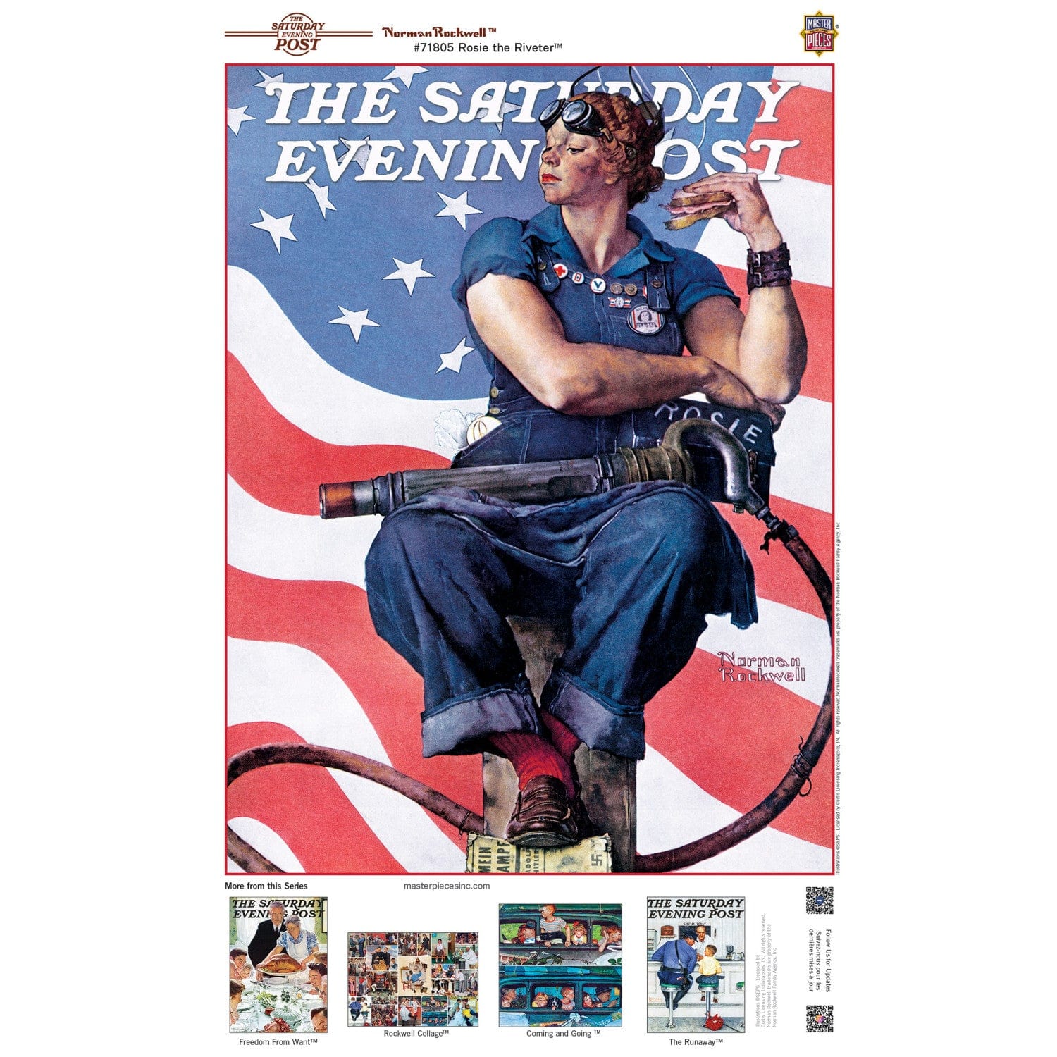 Saturday Evening Post - Rosie the Riveter 1000 Piece Jigsaw Puzzle - Image 4
