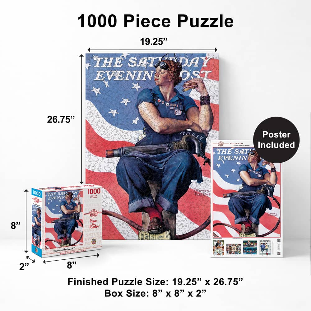 Saturday Evening Post - Rosie the Riveter 1000 Piece Jigsaw Puzzle - Image 5