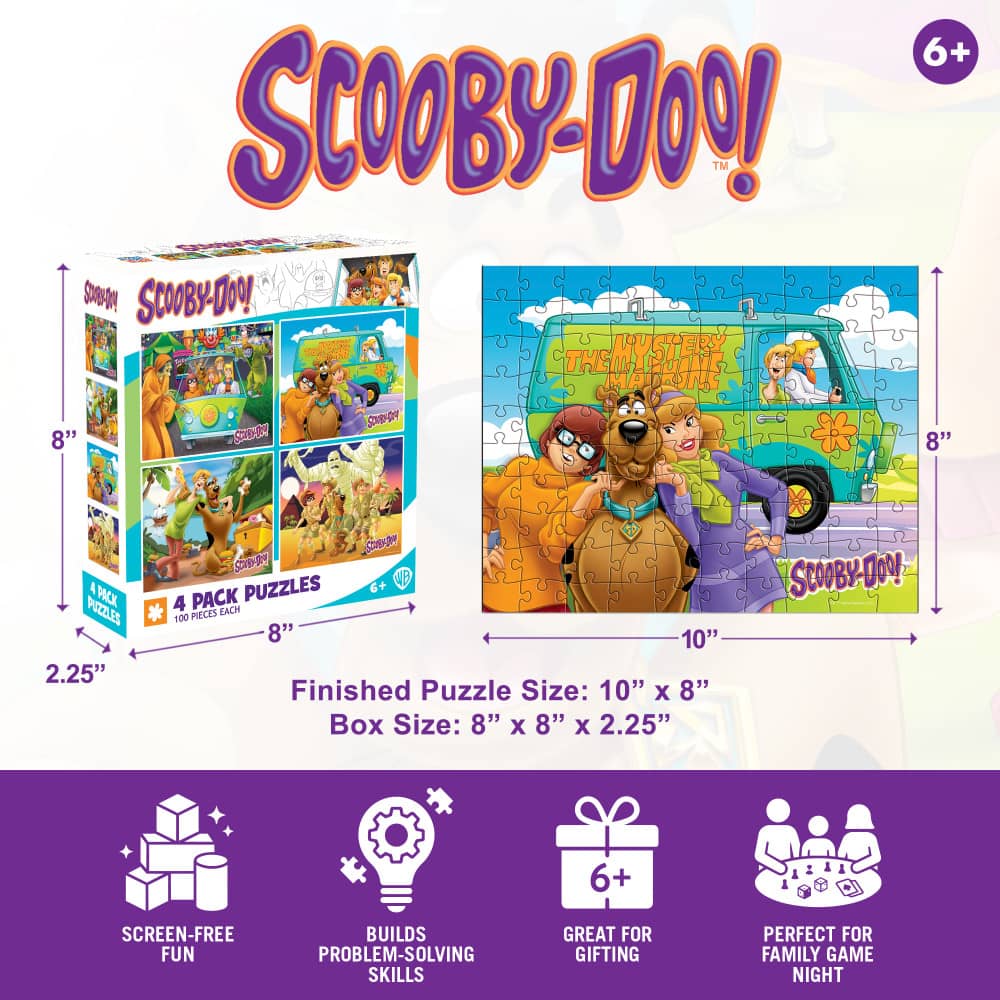 Scooby-Doo! 4-Pack 100 Piece Jigsaw Puzzles - Image 8