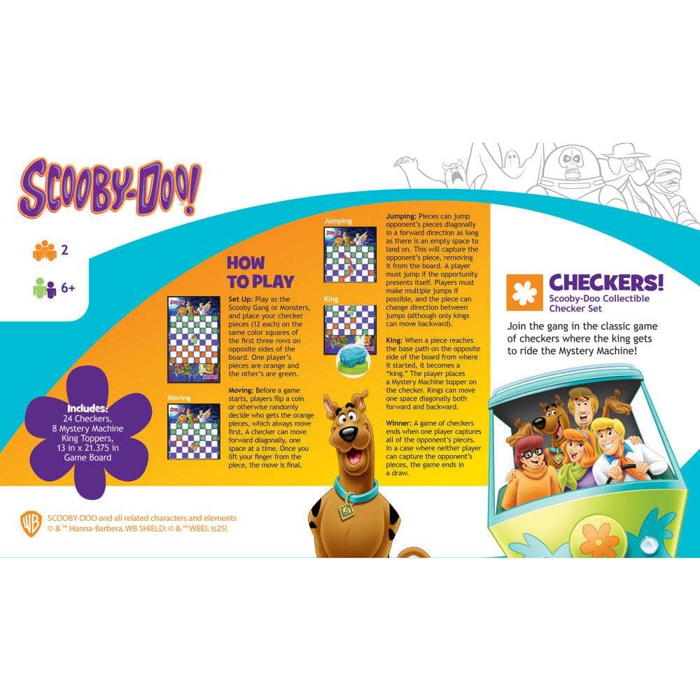 Scooby-Doo! Checkers Board Game Board Game - Image 3