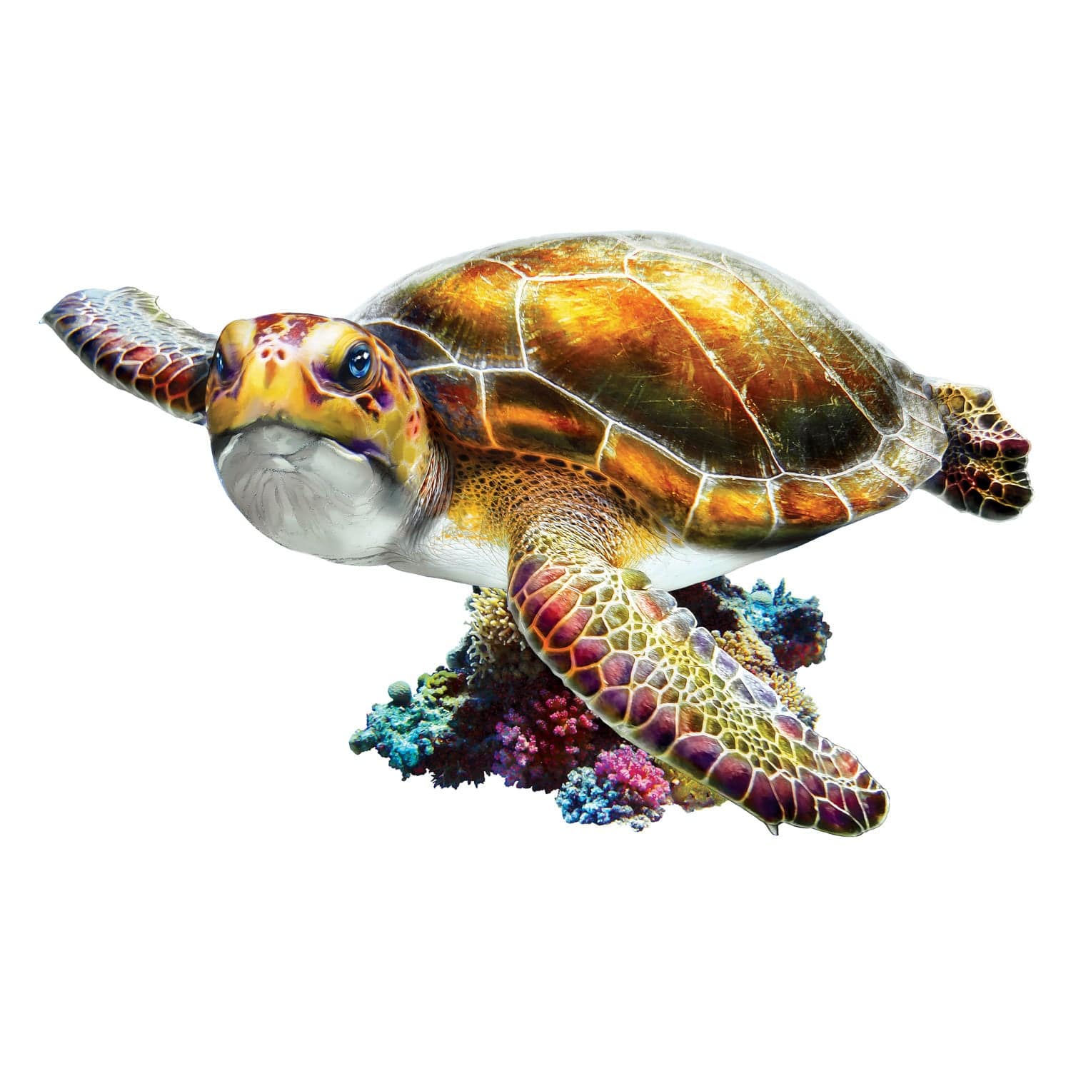 Sea Turtle 100 Piece Shaped Jigsaw Puzzle - Image 2