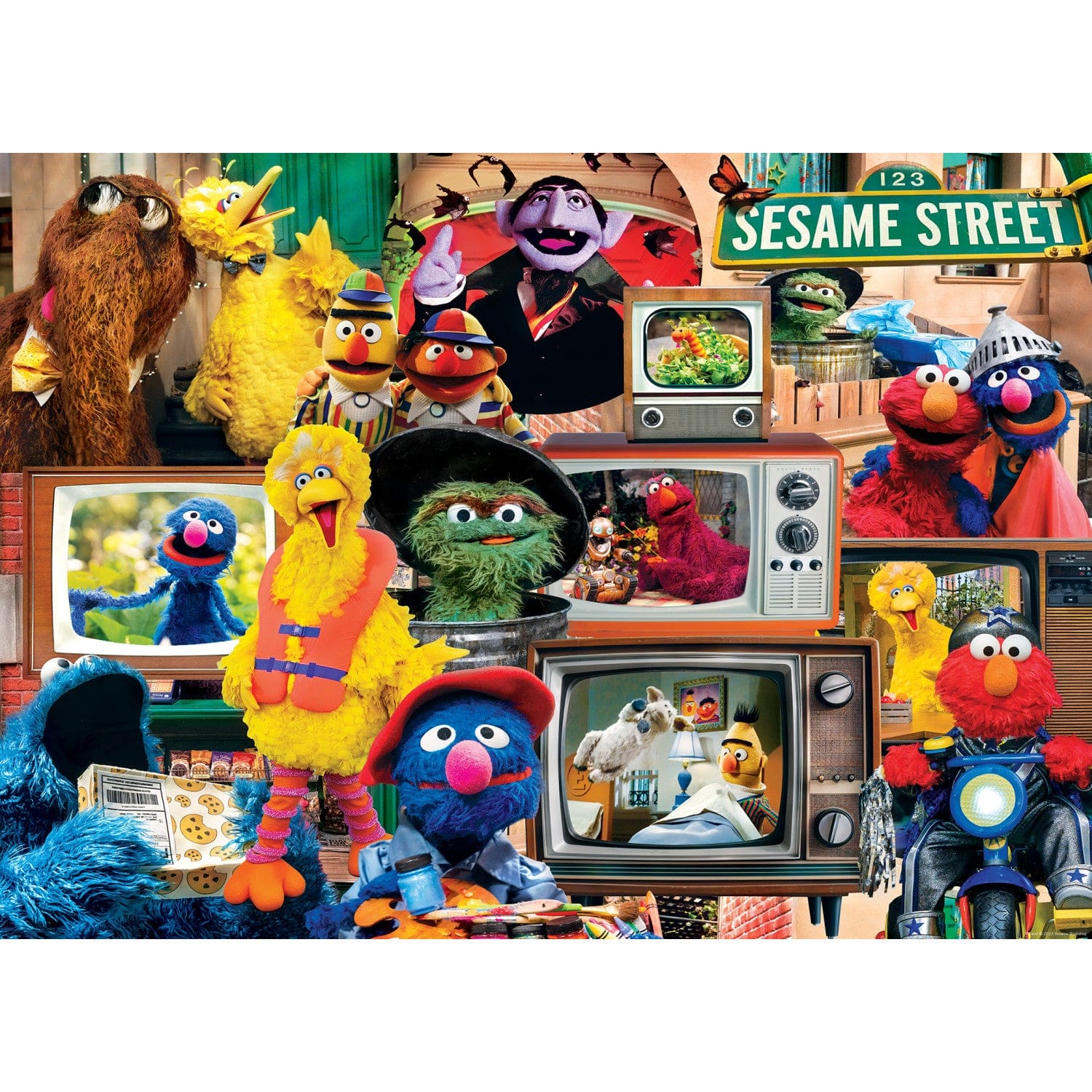 Sesame Street - Big Bird's Block Party 1000 Piece Jigsaw Puzzle - Image 2