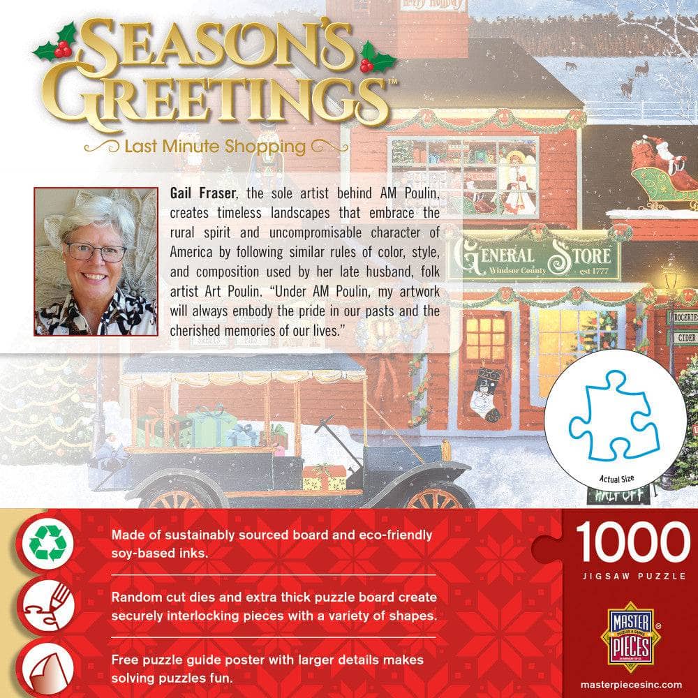 Season's Greetings - Last Minute Shopping 1000 Piece Jigsaw Puzzle - Image 3