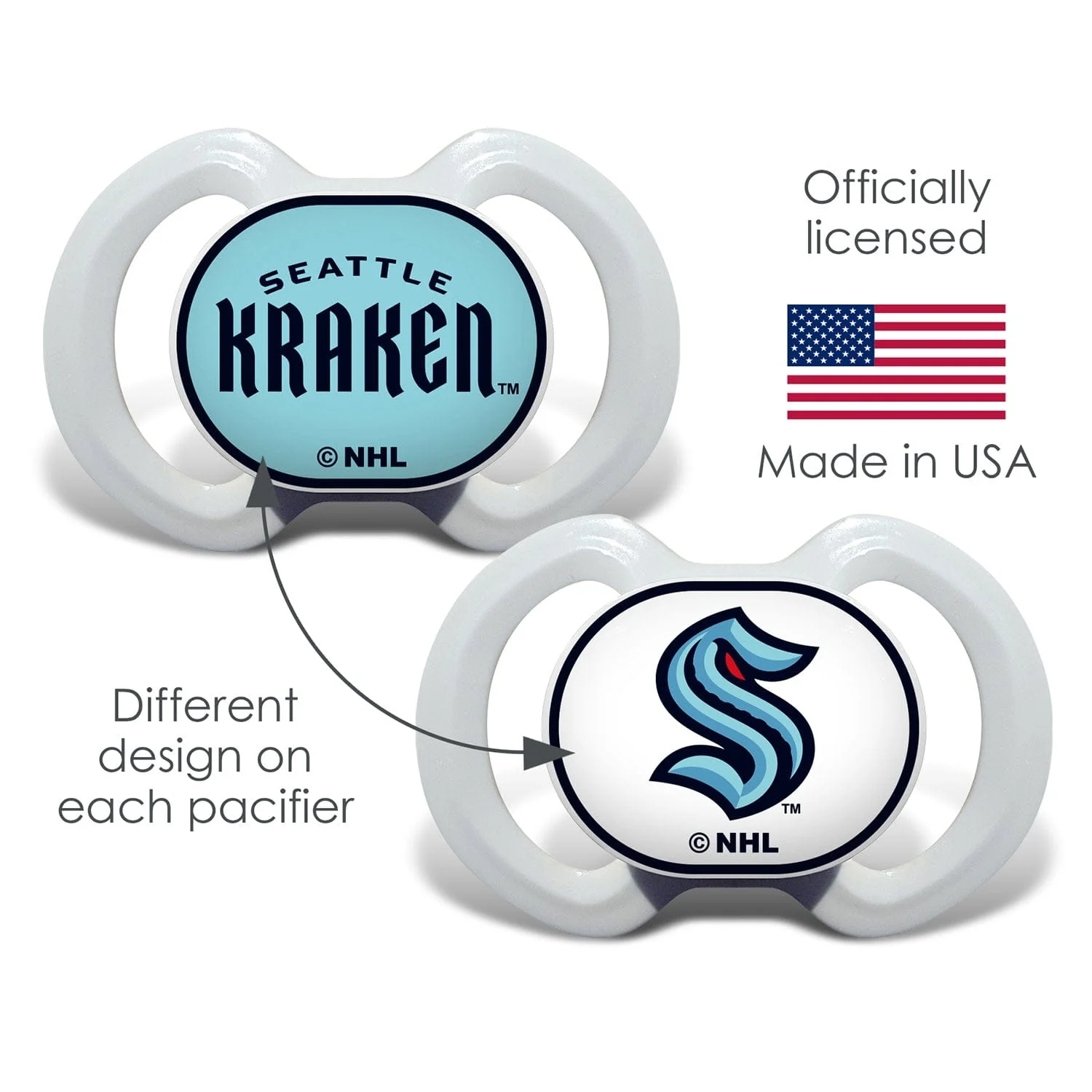 Seattle Kraken - Pacifier 2-Pack - Image 5